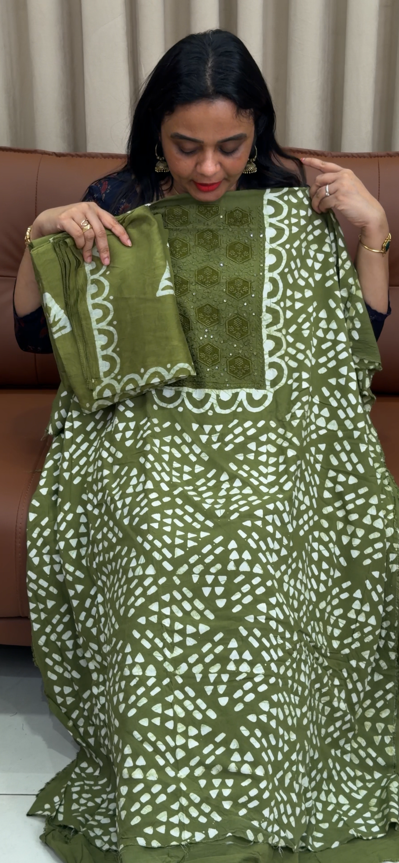 PRINTED RAYON UNSTITCHED SALWAR SUITS - IHA 33582
