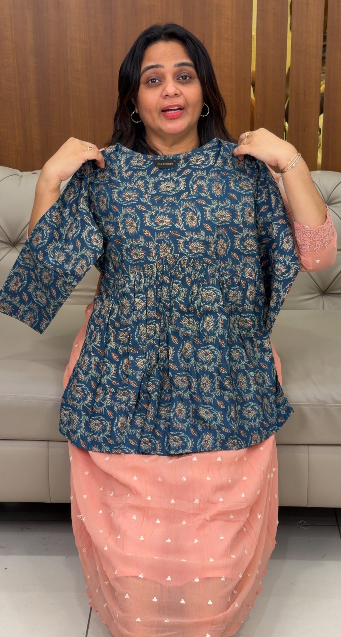 PRINTED SHORT TOPS - IHA 29051