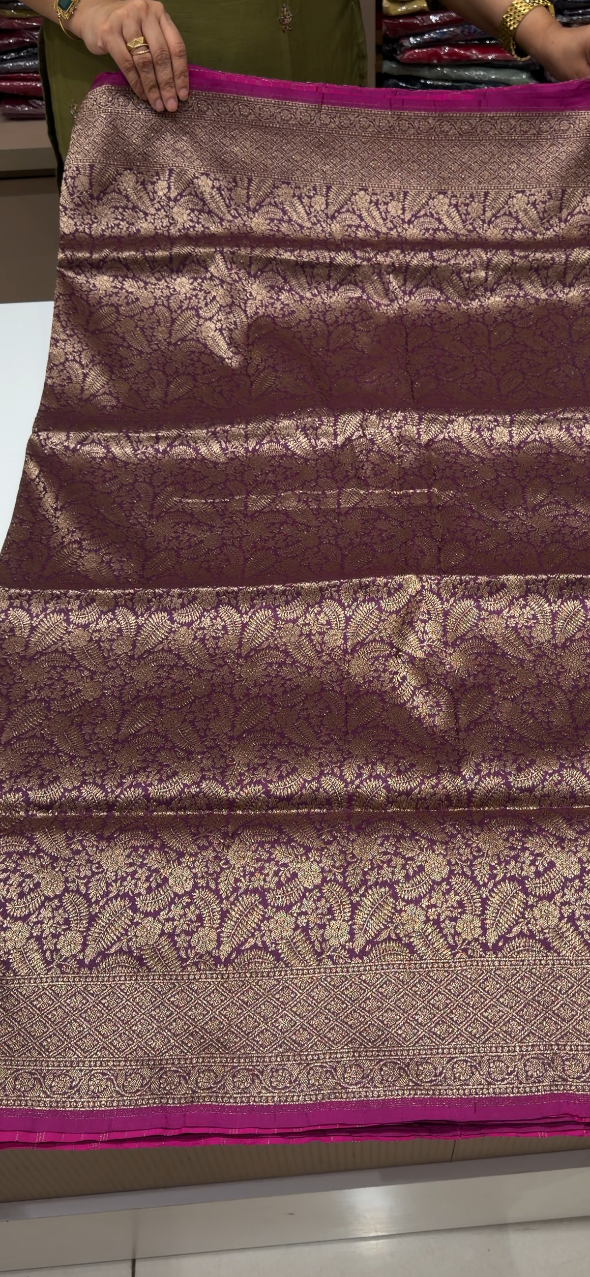 HANDLOOM KATAN SAREES - IHA 35383