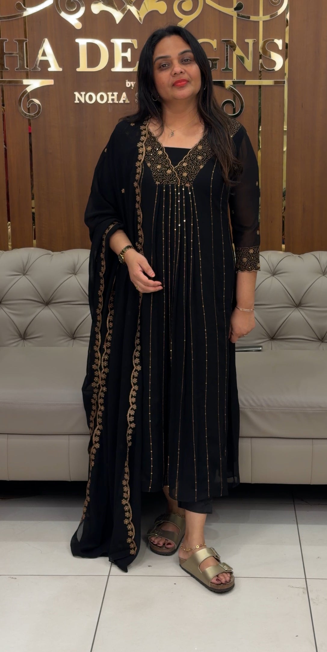 FORWARD PARTY WEAR TOP,BOTTOM AND DUPATTA - IHA 35122