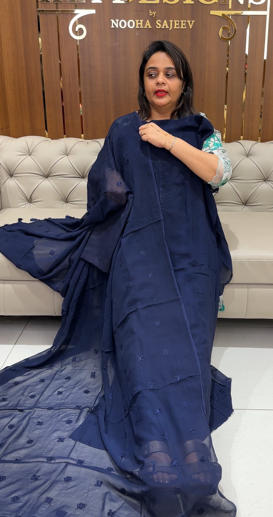 VISCOSE GEORGETTE UNSTITCHED SALWAR SUITS - IHA 24245