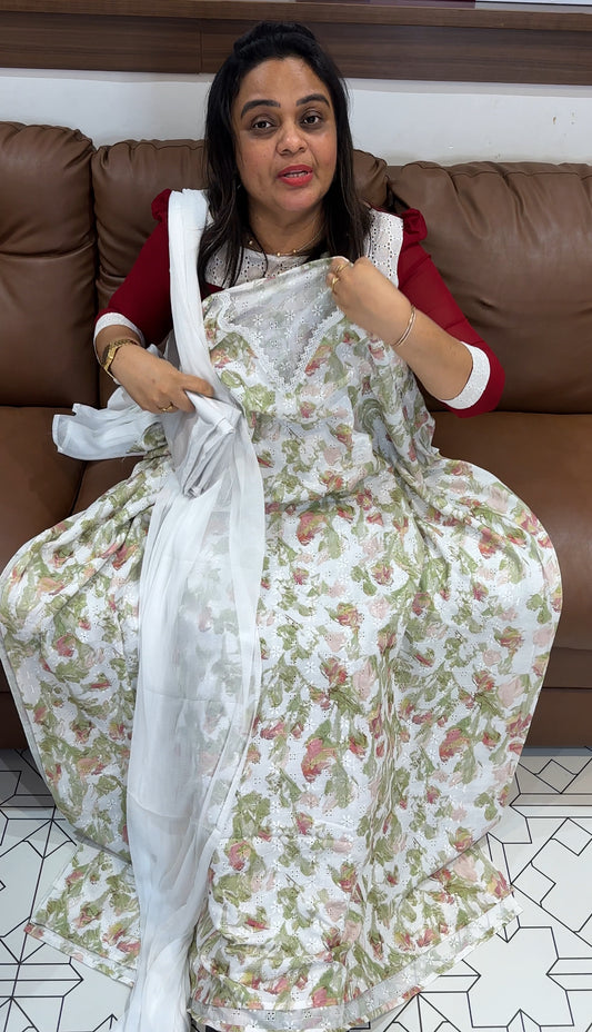 PRINTED HAKOBA UNSTITCHED SALWAR SUITS - IHA 27853