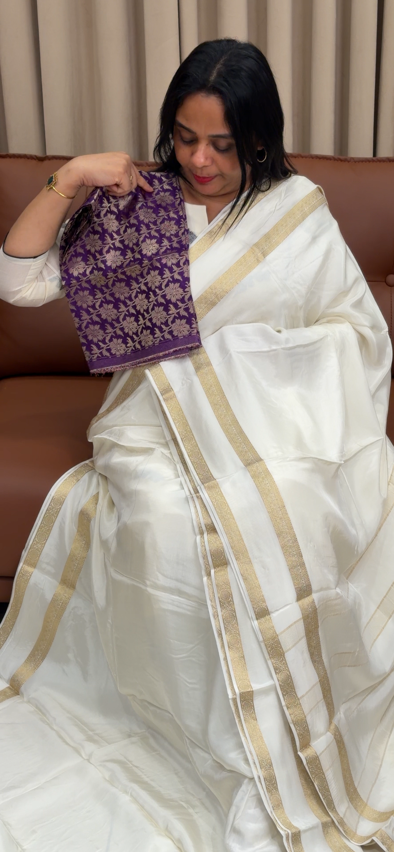 VISCOSE CRAPE SAREES - IHA 34247