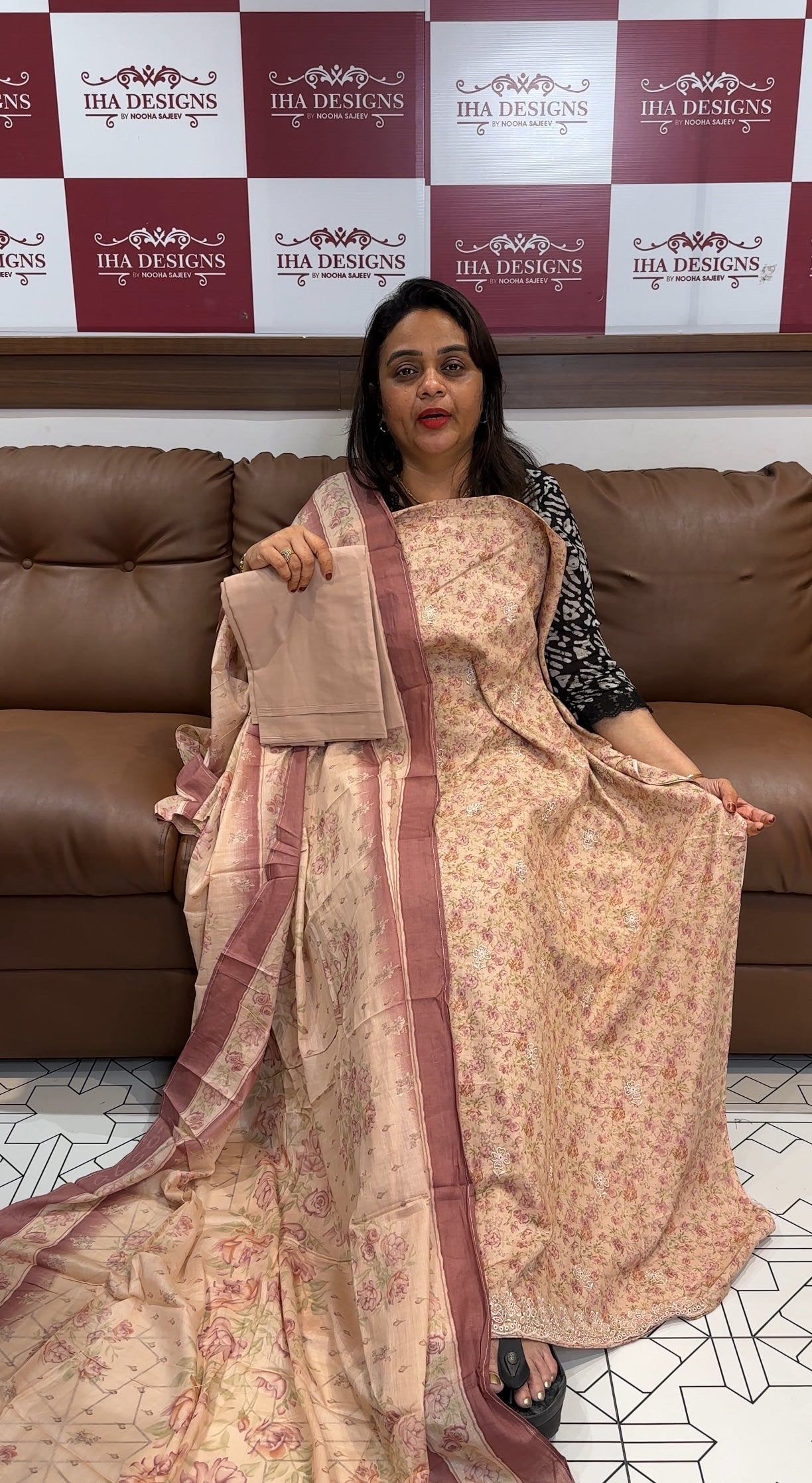 COTTON PRINTED UNSTITCHED SALWAR SUITS - IHA 23993