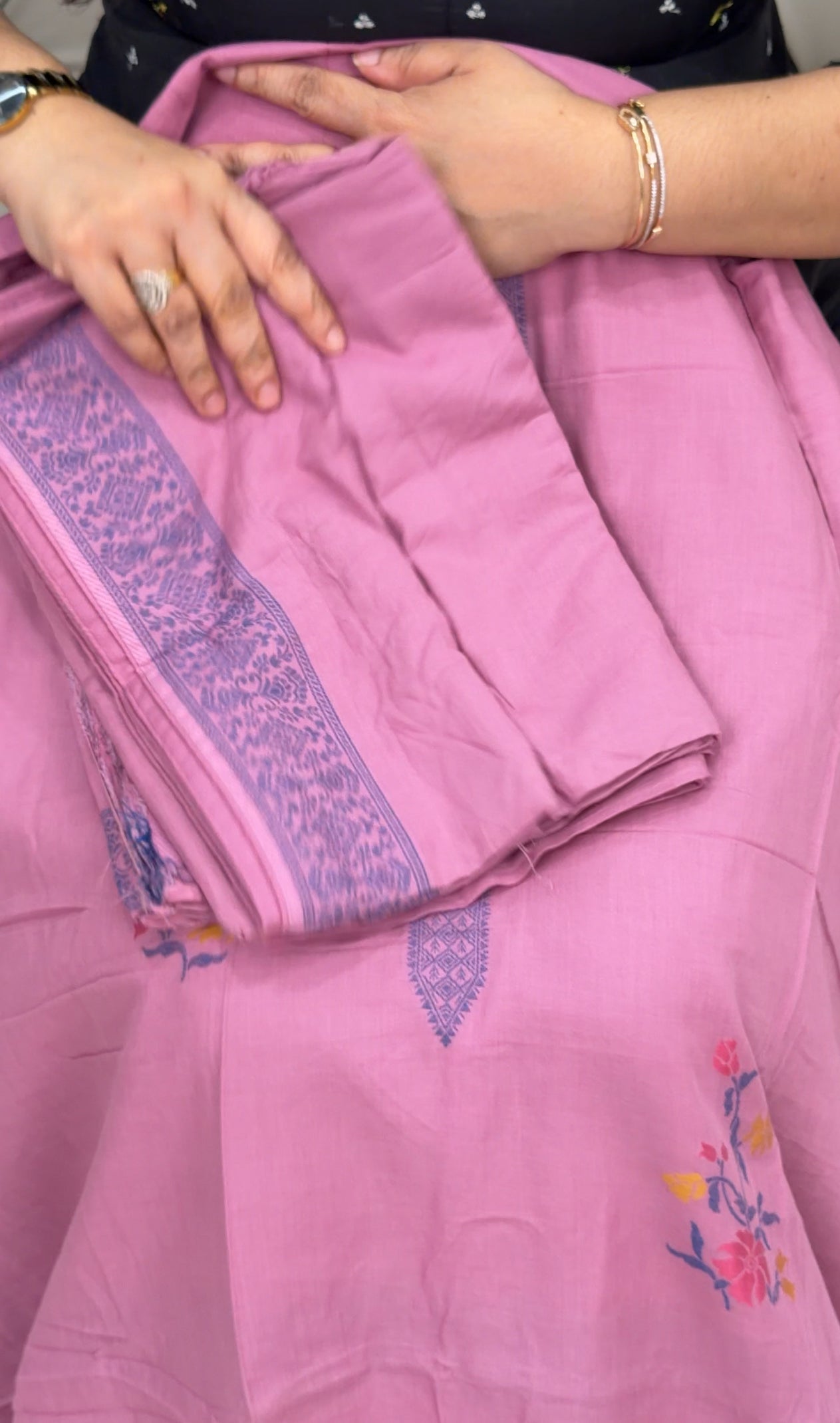 COTTON UNSTITCHED SALWAR SUITS  - IHA 29138