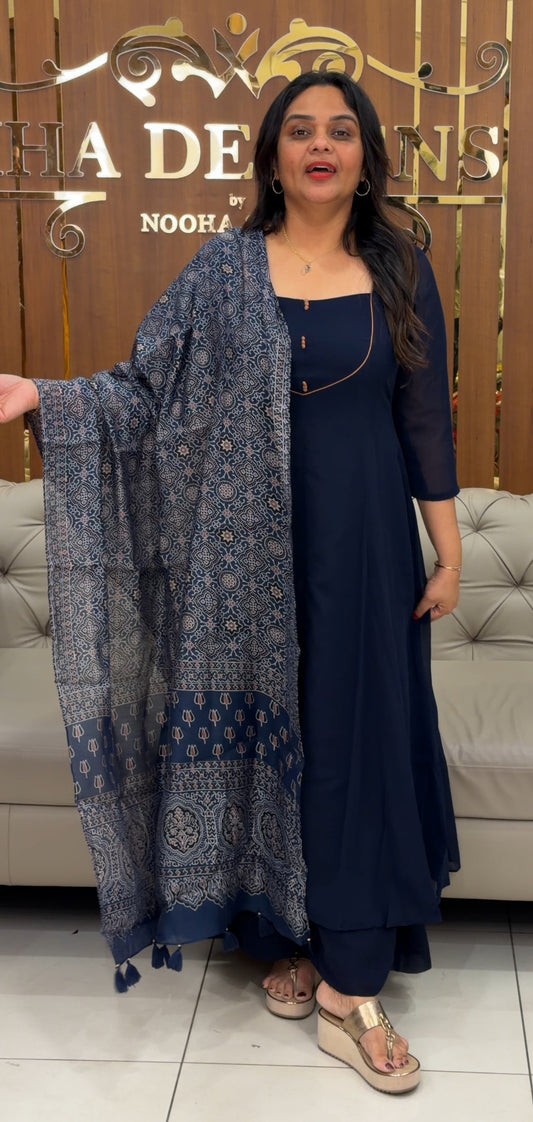 IHA'S IN-HOUSE GEORGETTE ALINE TOPS - IHA 30586