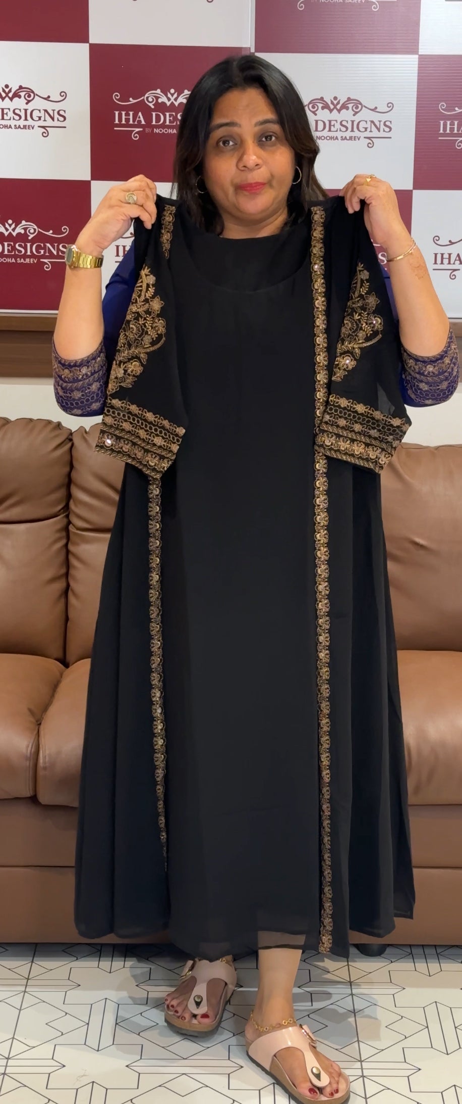 IHA'S IN- HOUSE ALINE TOP AND JACKET- IHA 27651