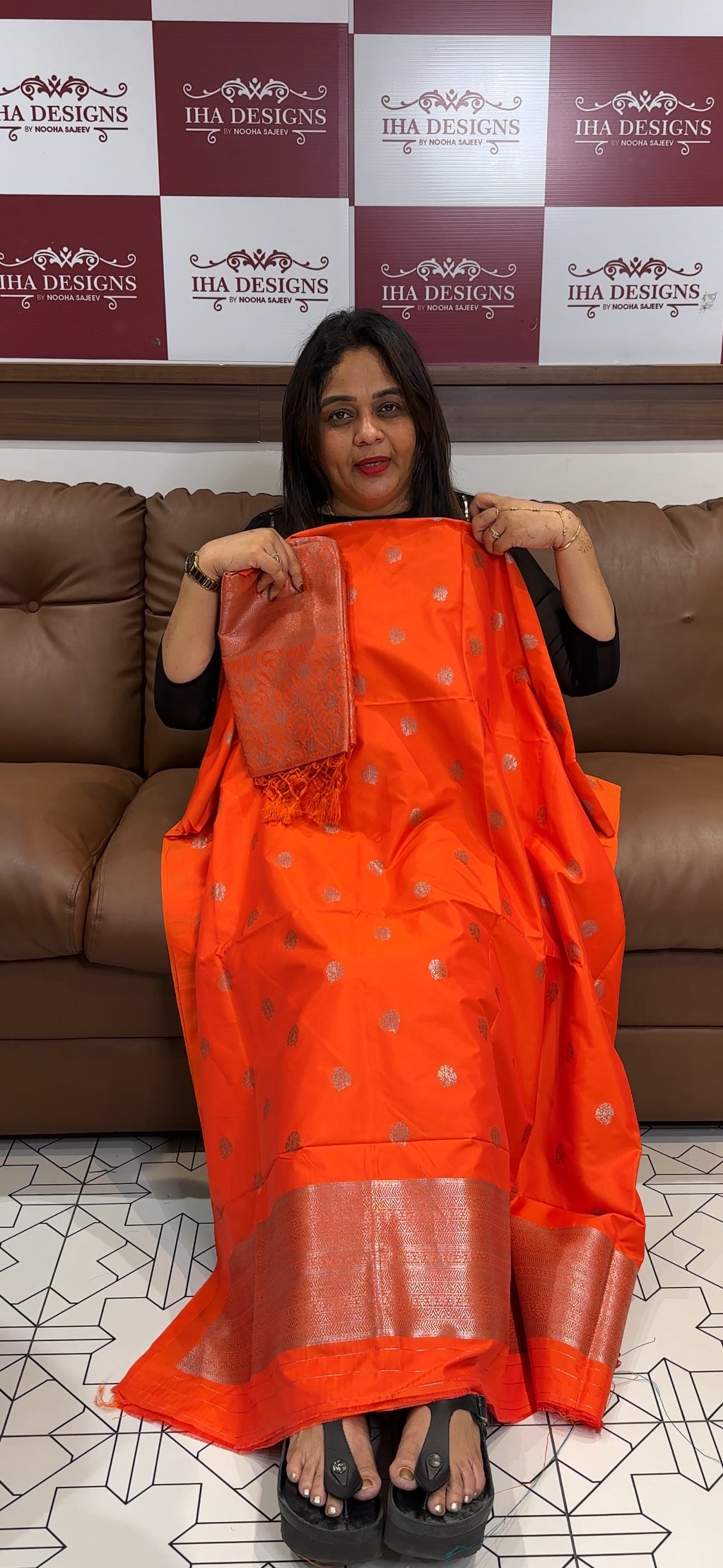 SEMI BANARASI UNSTITCHED SALWAR SUITS - IHA 24001