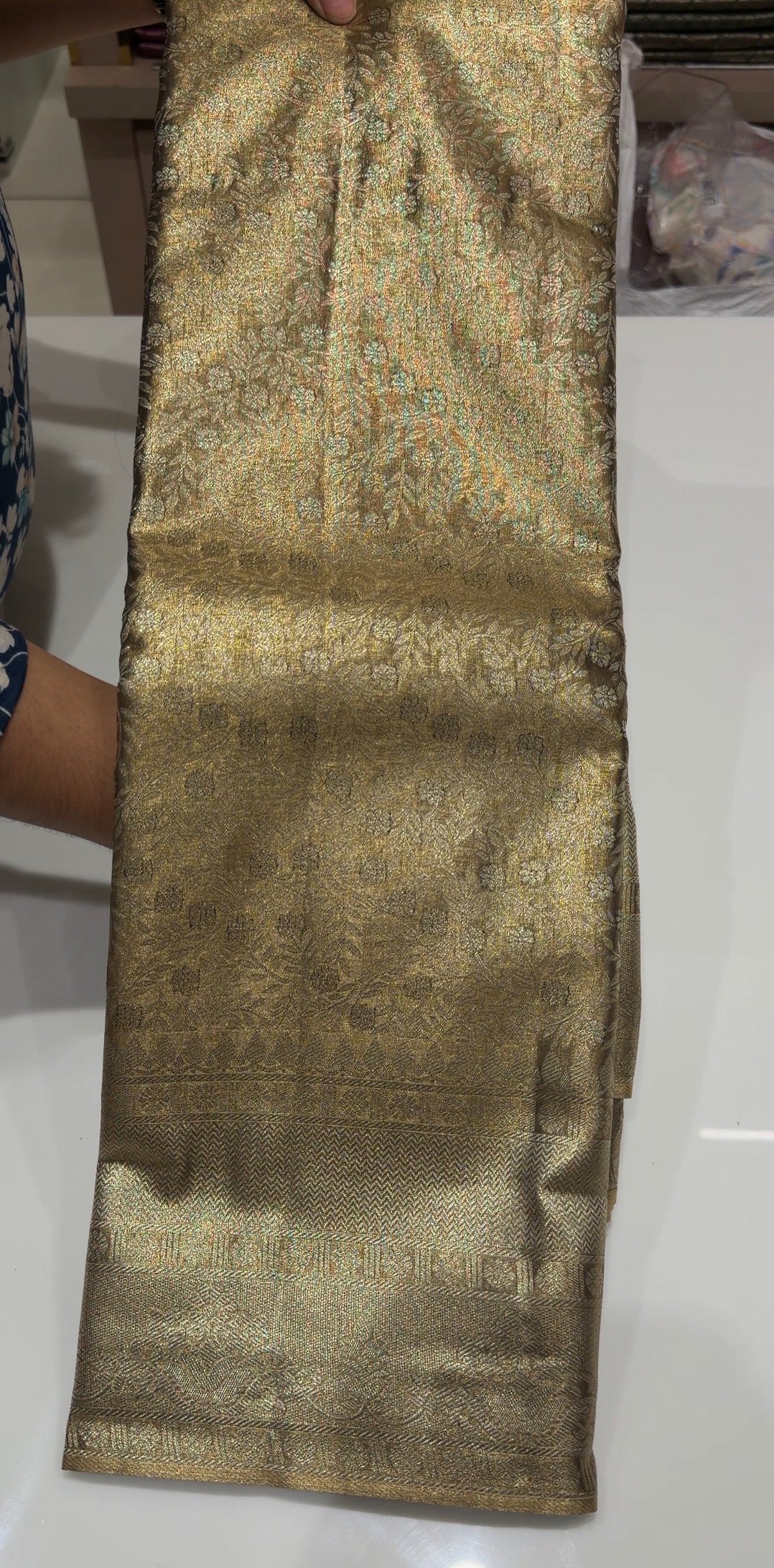 SEMI TISSUE SAREES - IHA 35821