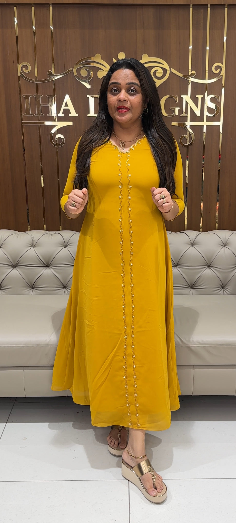 IHA'S IN-HOUSE HAND WORKED UNSTITCHED SALWAR SUITS - IHA 28871