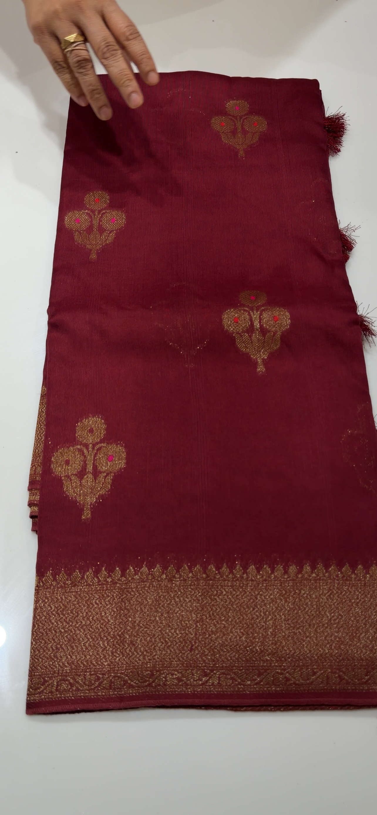 SEMI DUPION SAREES - IHA 34576