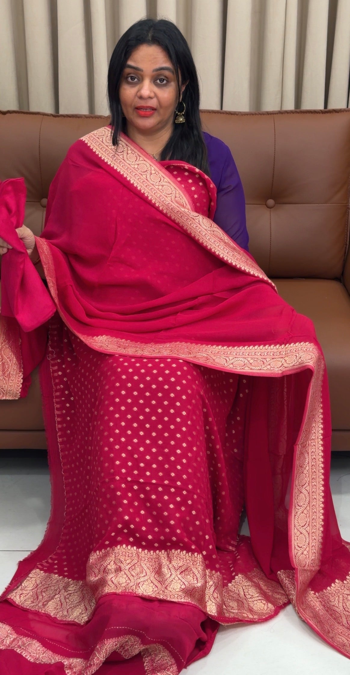 GEORGETTE BANARASI UNSTITCHED SALWAR SUITS - IHA 33633