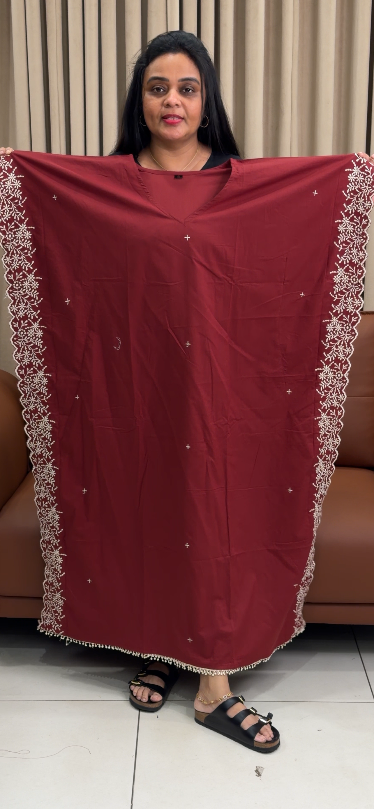 COTTON KAFTAN TOPS - IHA 34922