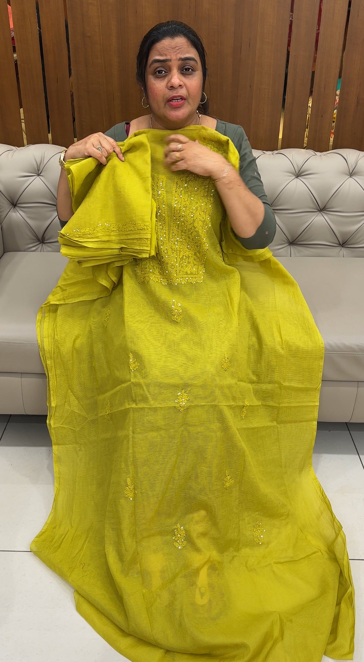 SILK KOTA UNSTITCHED SALWAR SUITS - IHA 27644