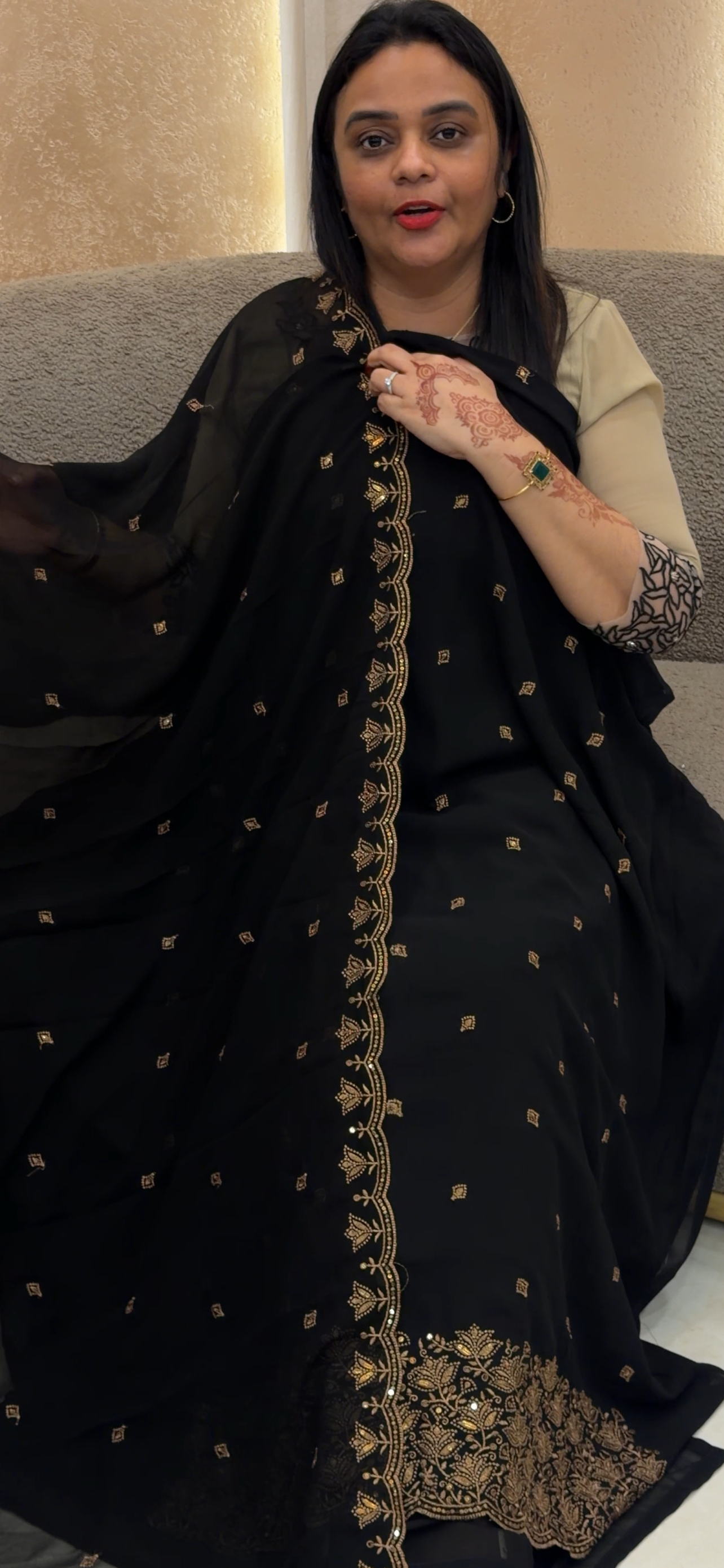 FAUX GEORGETTE UNSTITCHED SALWAR SUITS - IHA 33003