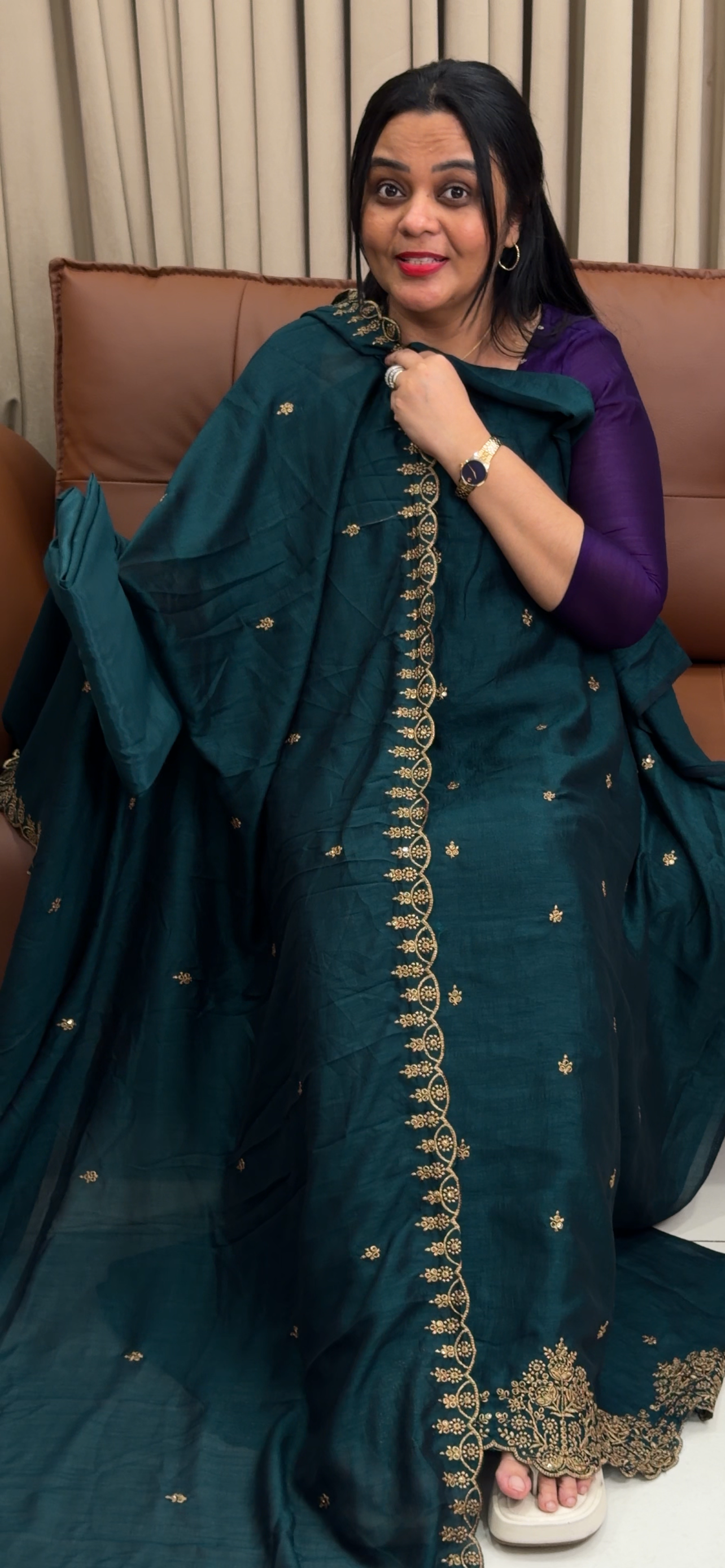 SEMI RAW SILK UNSTITCHED SALWAR SUITS - IHA 34683