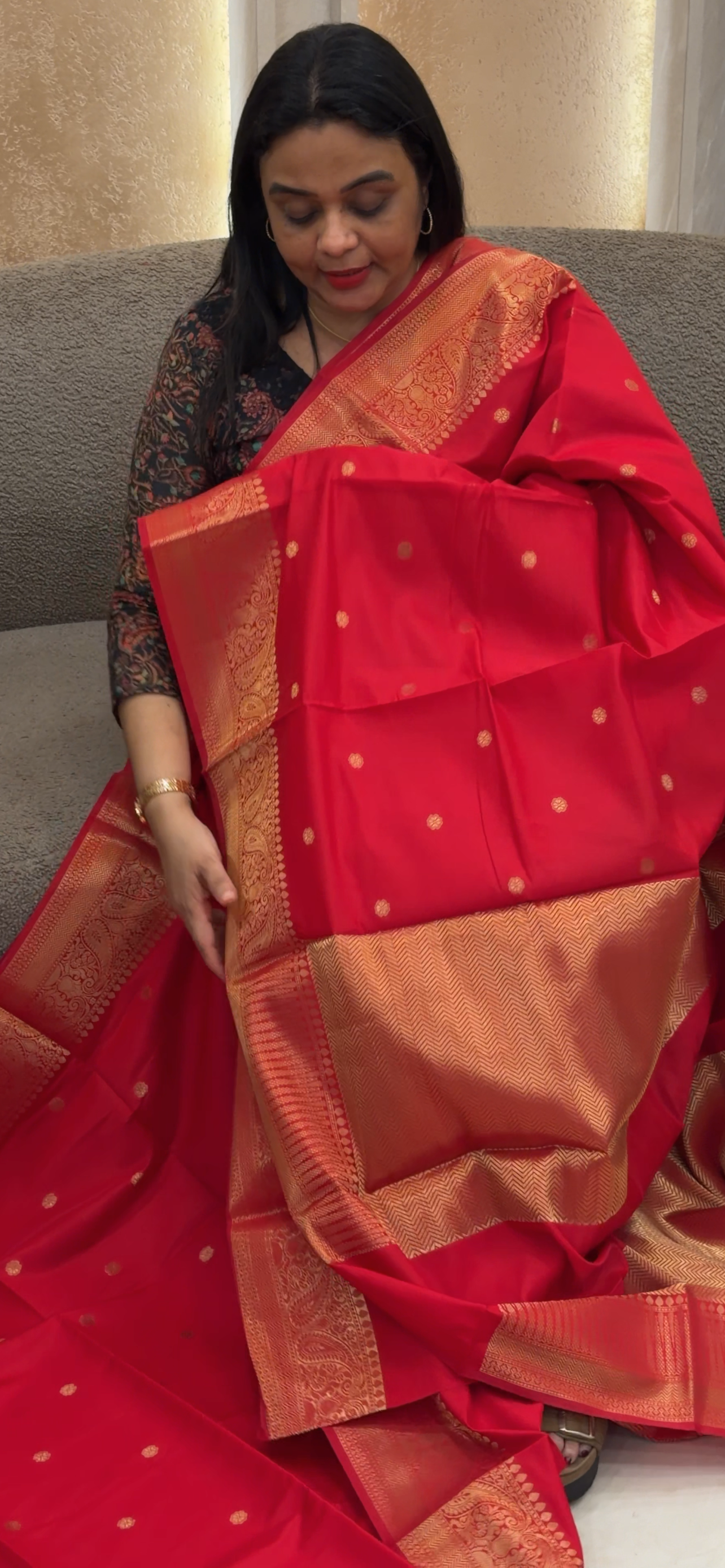 SEMI KANCHIPURAM SAREES - IHA 33202