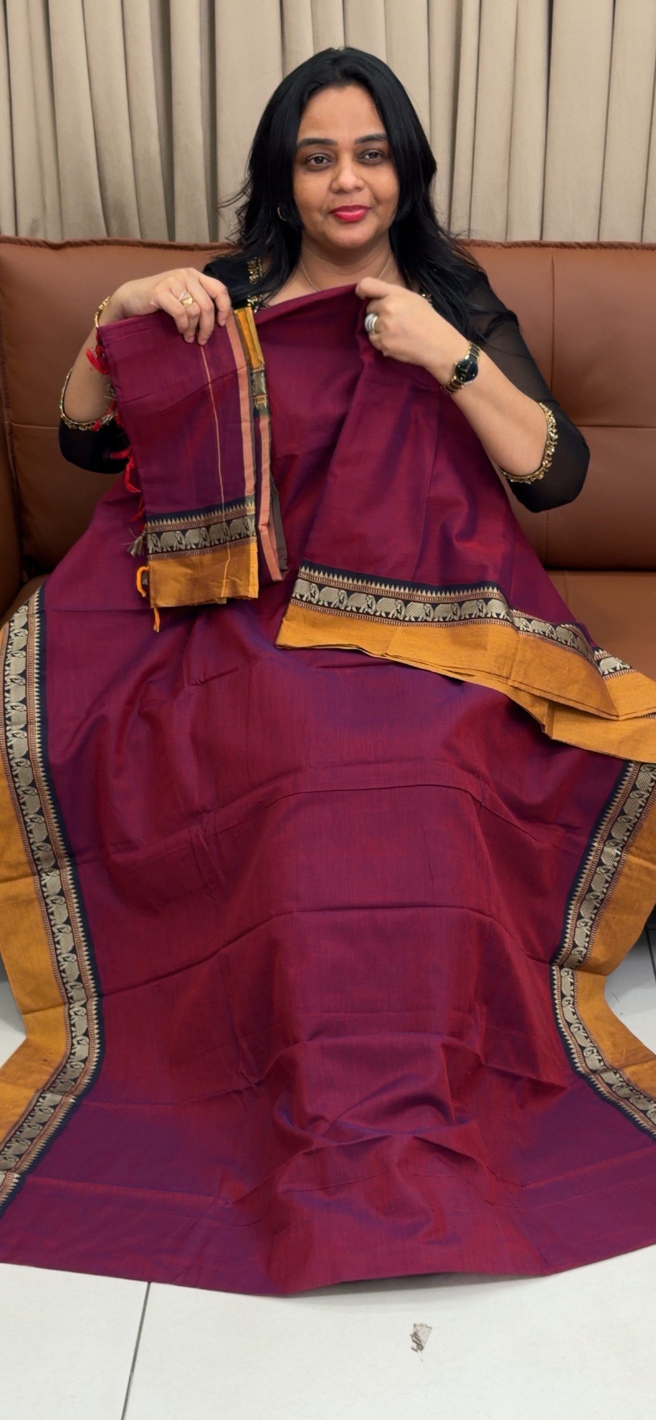 HANDLOOM COTTON UNSTITCHED SALWAR SUITS - IHA 35043
