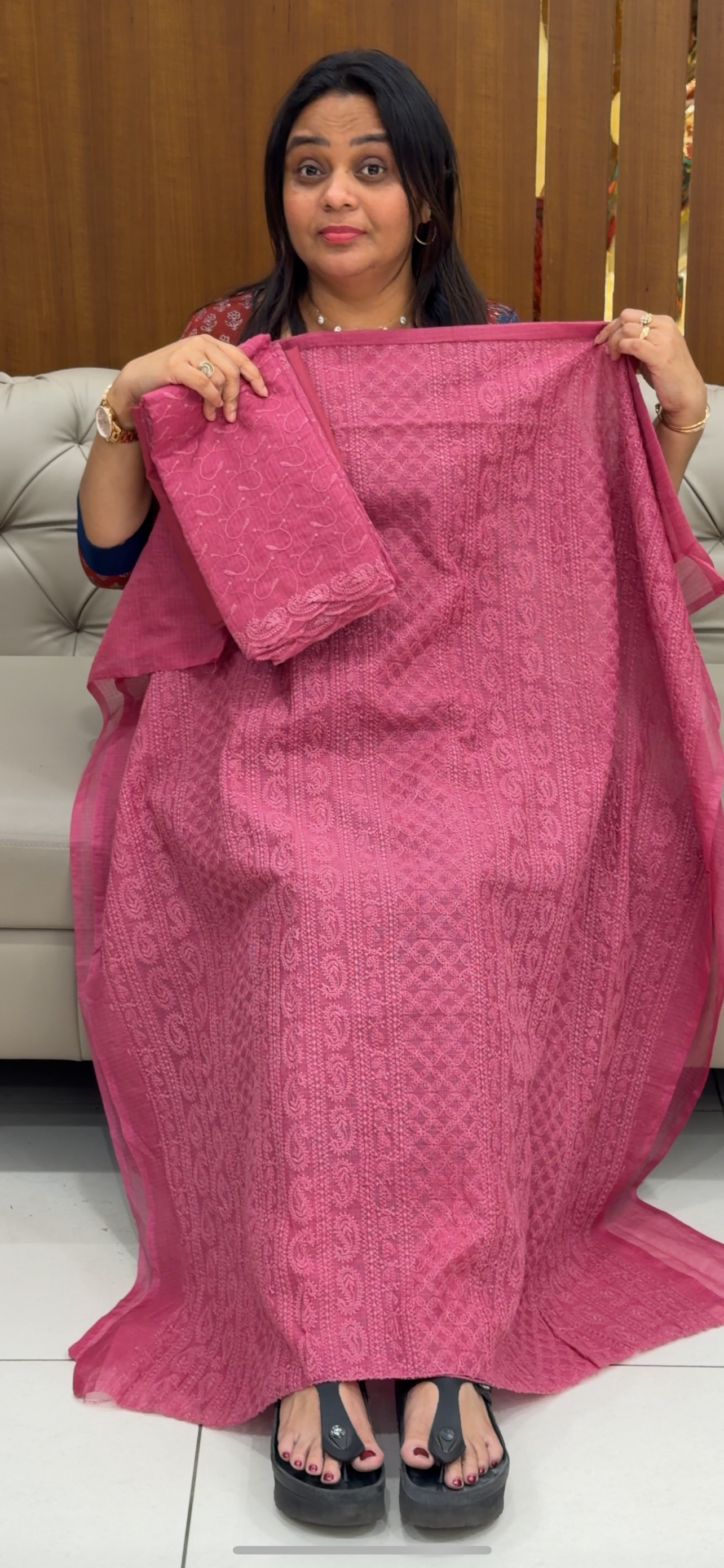 NET KOTA UNSTITCHED SALWAR SUITS - IHA 29244