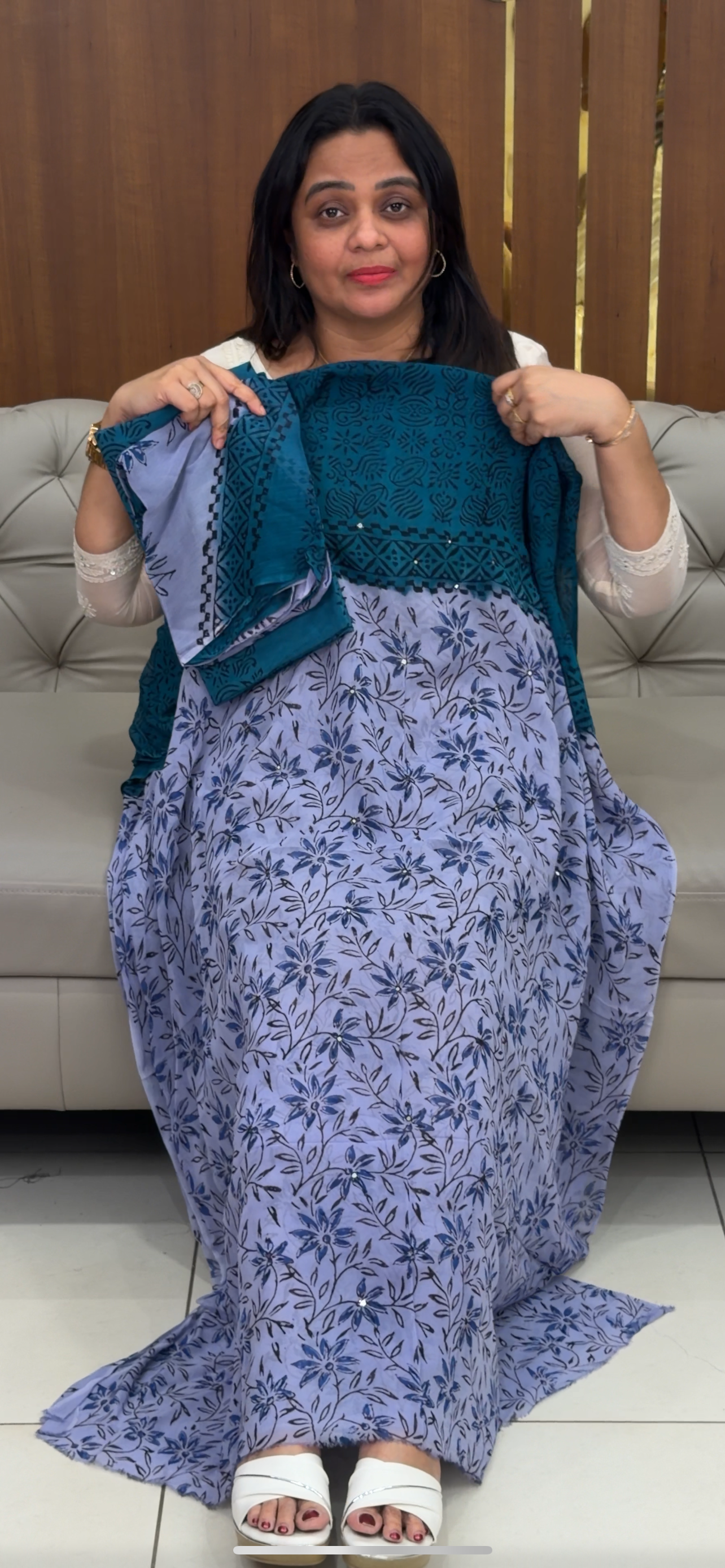 VISCOSE GEORGETTE UNSTITCHED SALWAR SUITS - IHA 29311