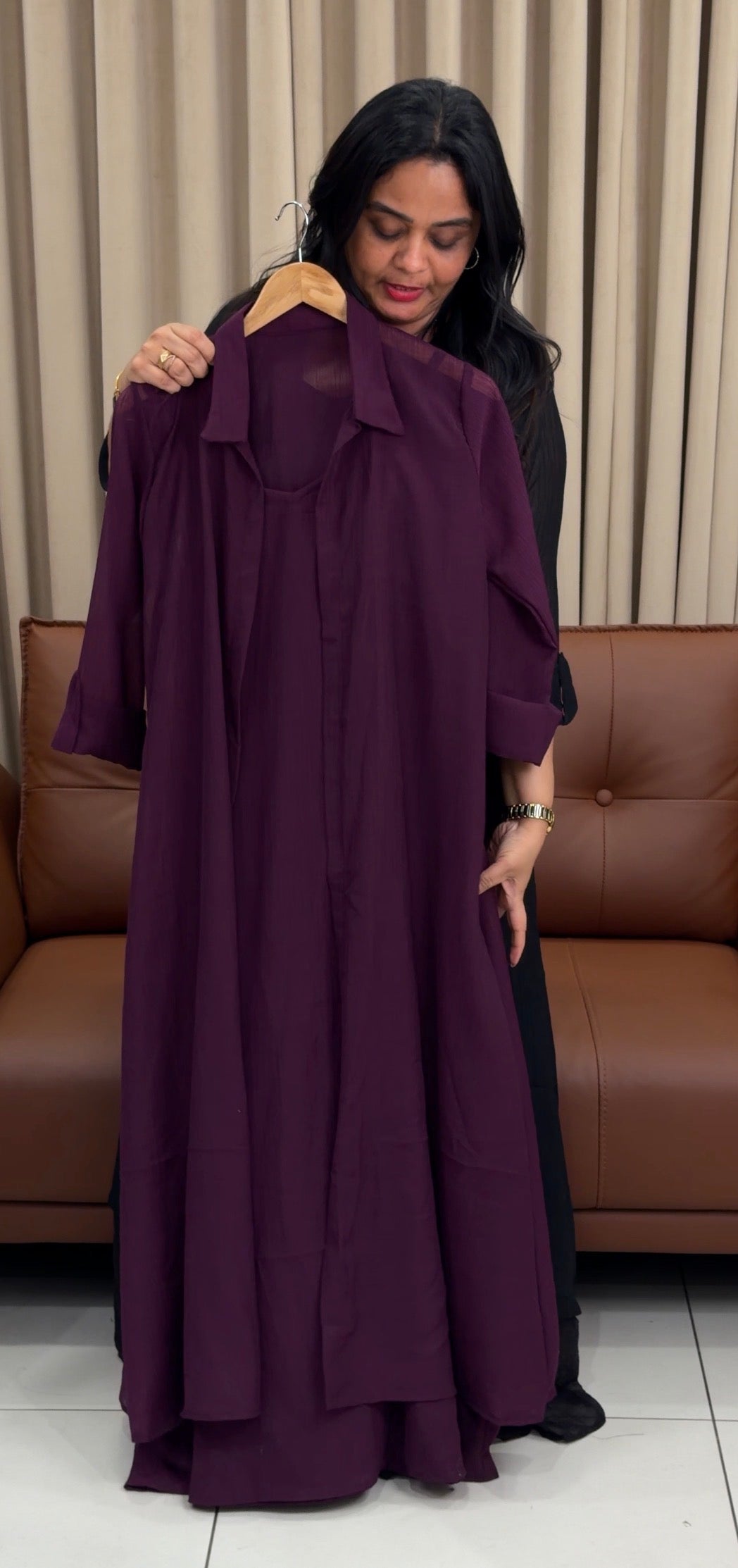 IHA'S IN-HOUSE MUL CRUSHED TOP AND JACKET - IHA 34236