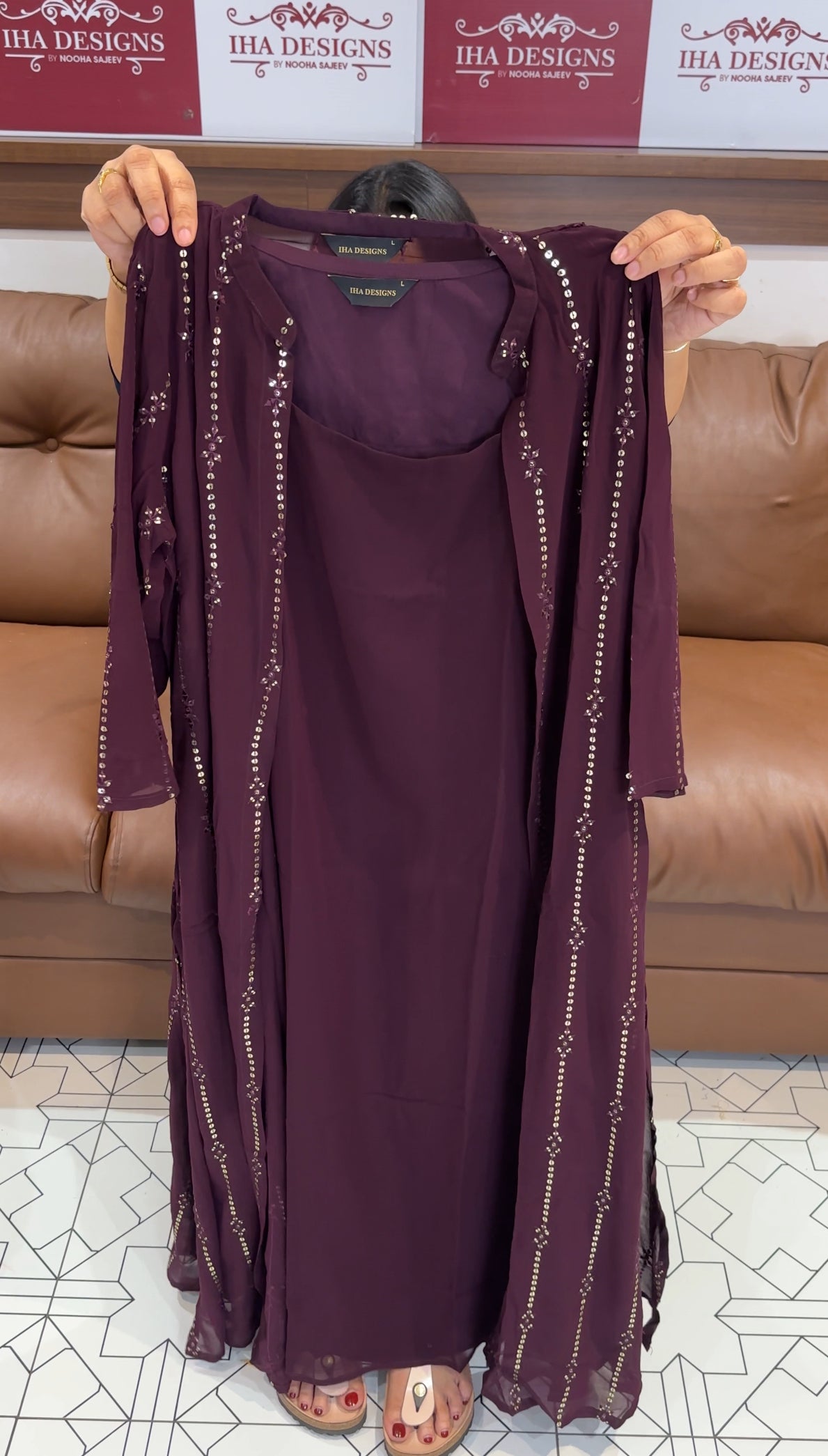 IHA'S IN-HOUSE TOP AND  JACKET - IHA 28840