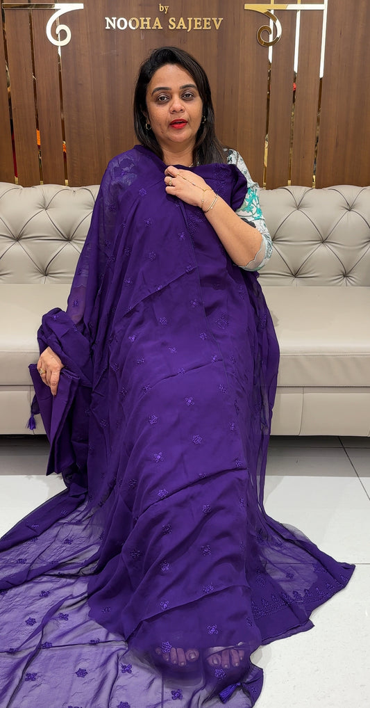 VISCOSE GEORGETTE UNSTITCHED SALWAR SUITS - IHA 24245