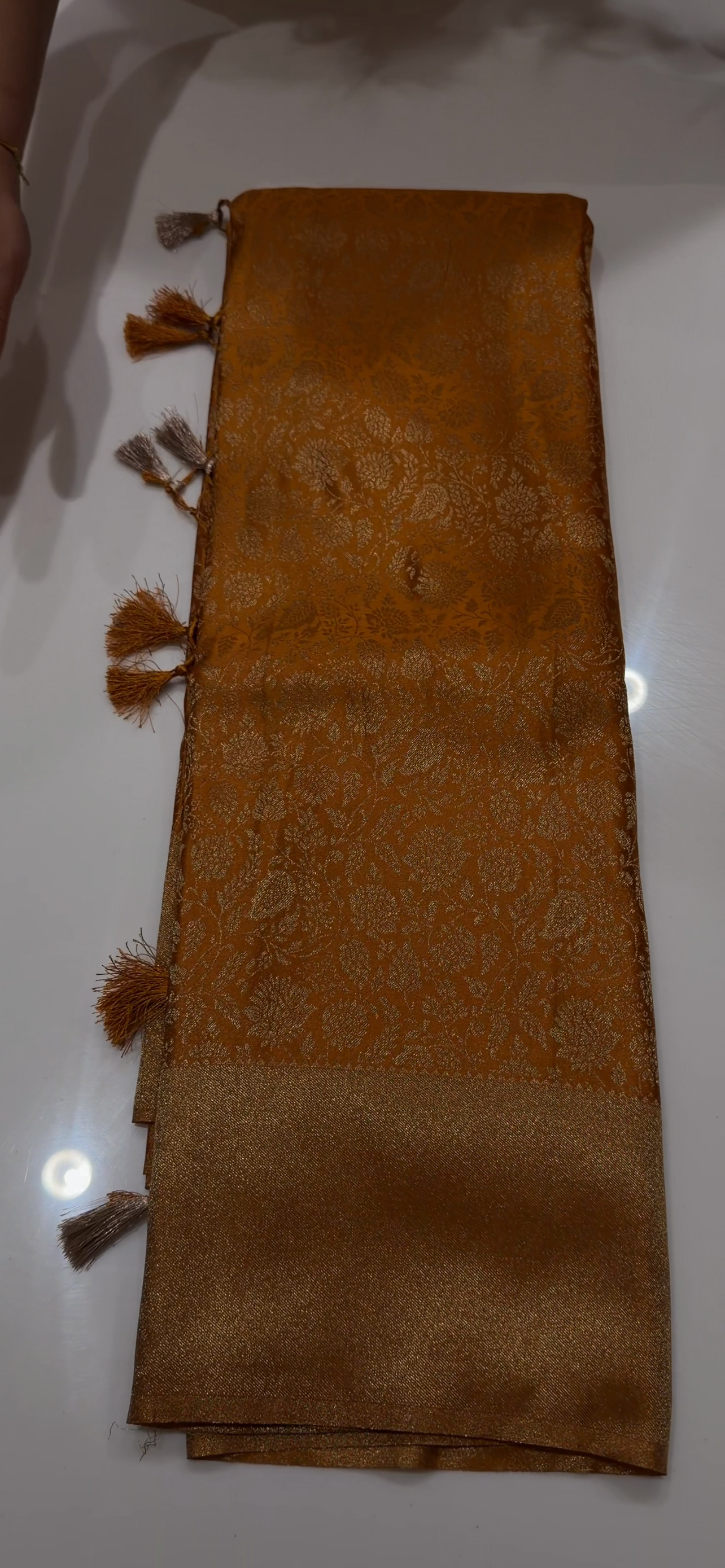 SEMI BROCADE SAREES - IHA 34536