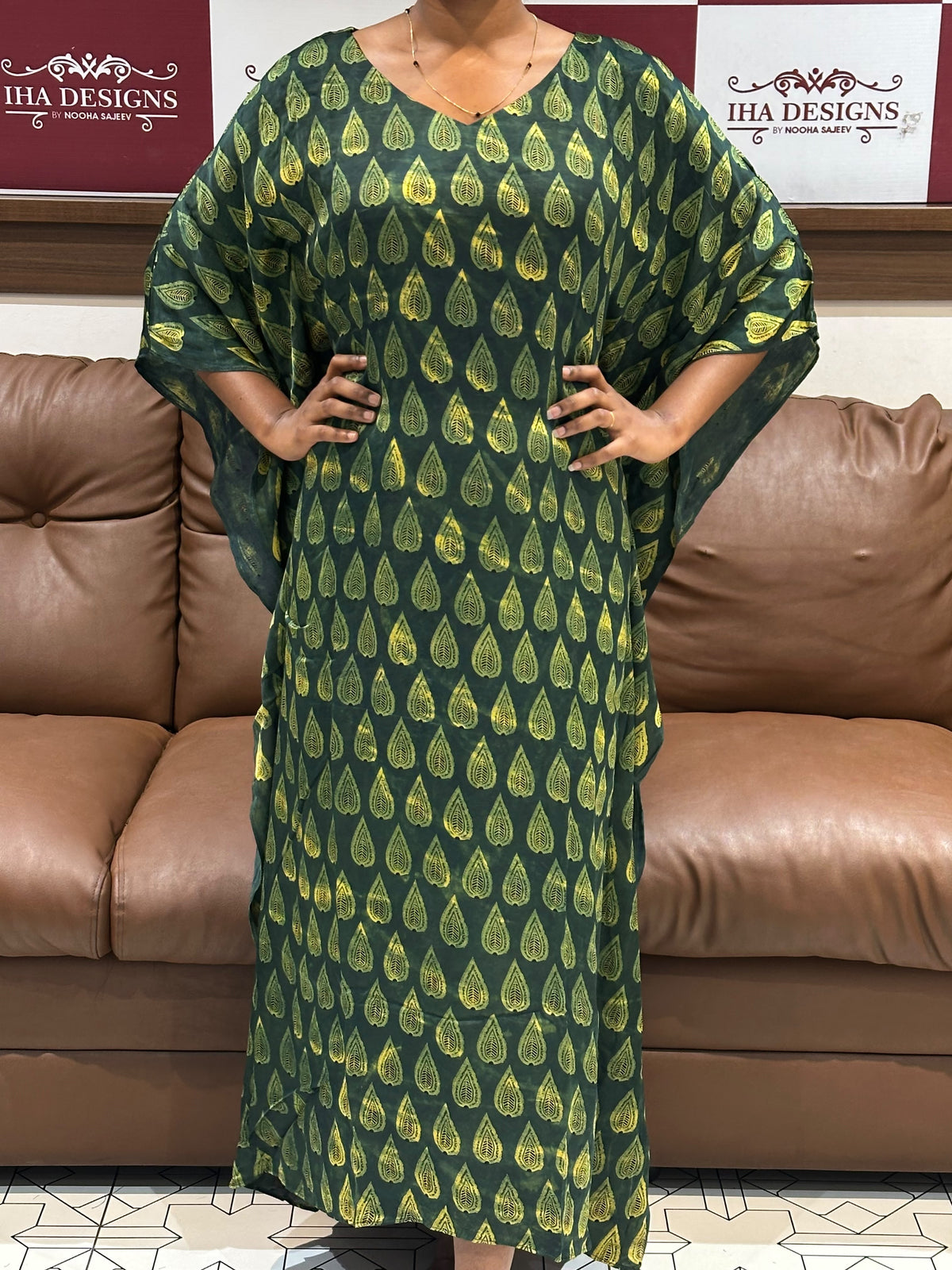 PRINTED KAFTAN TOPS - IHA 35860