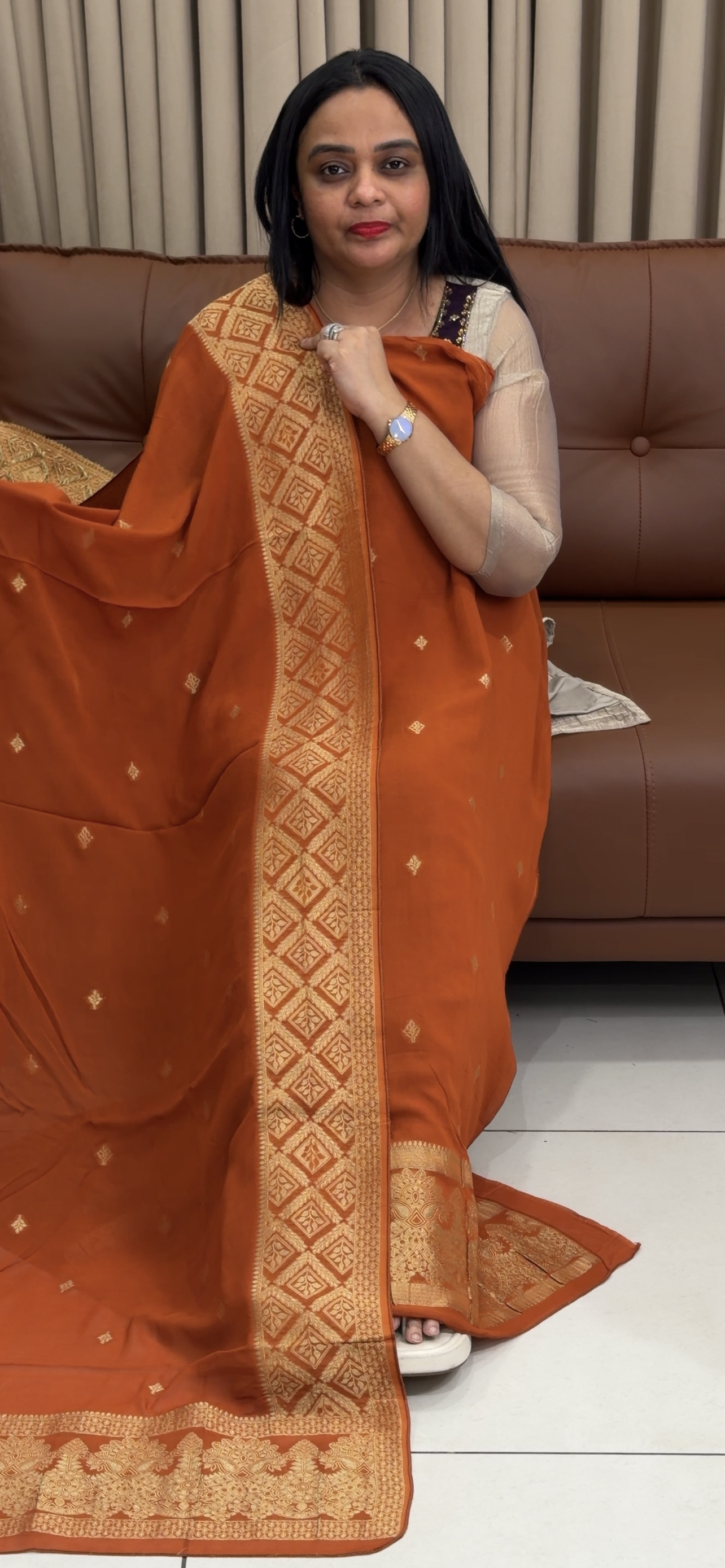 VISCOSE GEORGETTE UNSTITCHED SALWAR SUITS - IHA 34751
