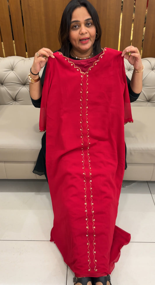 IHA'S IN-HOUSE GEORGETTE SLITTED TOPS - IHA 28296