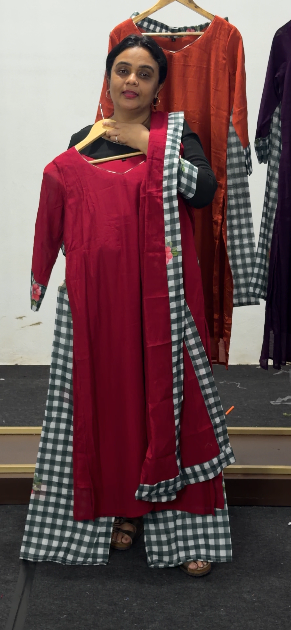 MUL CRUSHED TOP, BOTTOM AND DUPATTA - IHA 36051