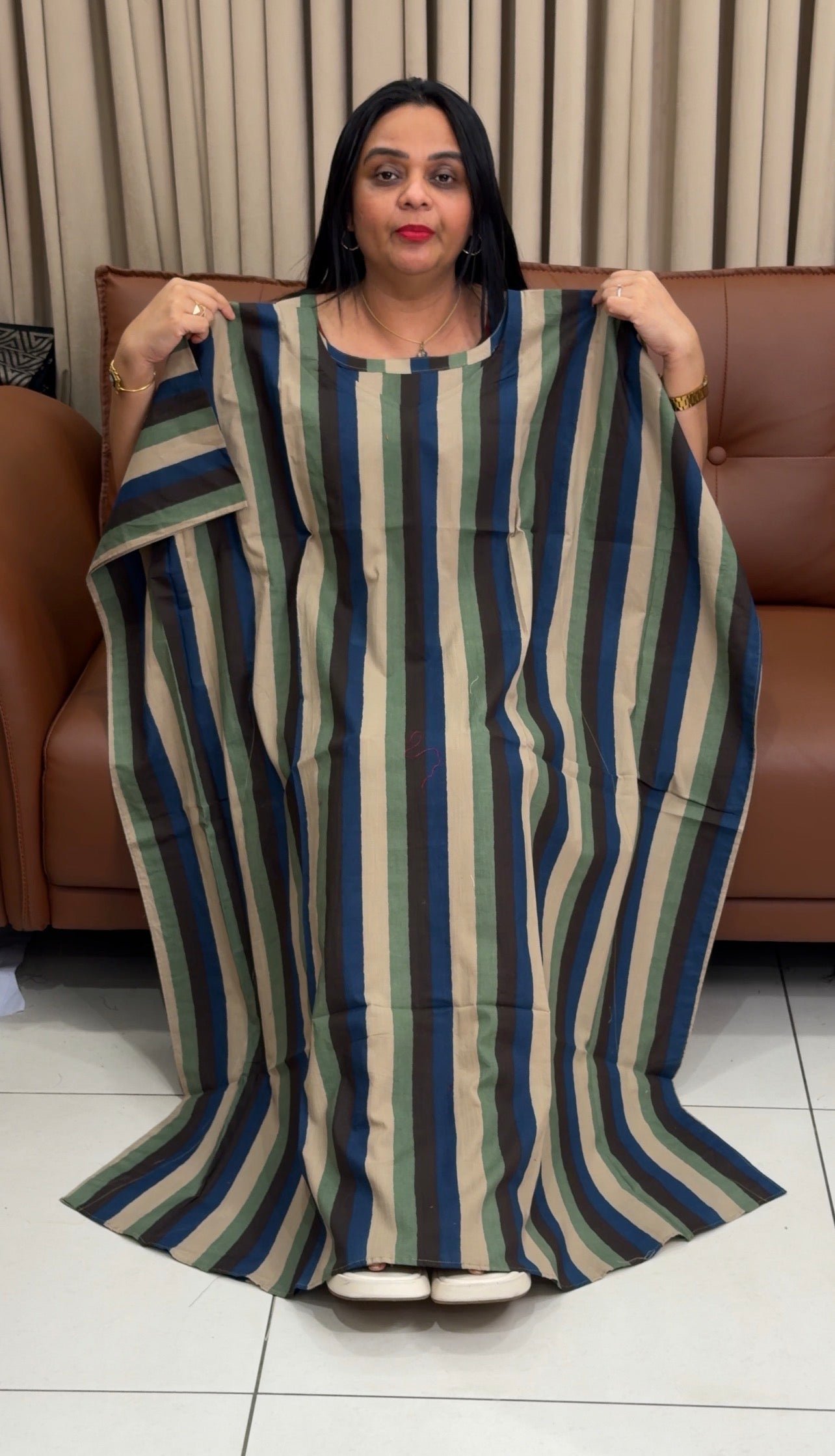 IHA'S IN-HOUSE COTTON KAFTAN TOPS - IHA 34691