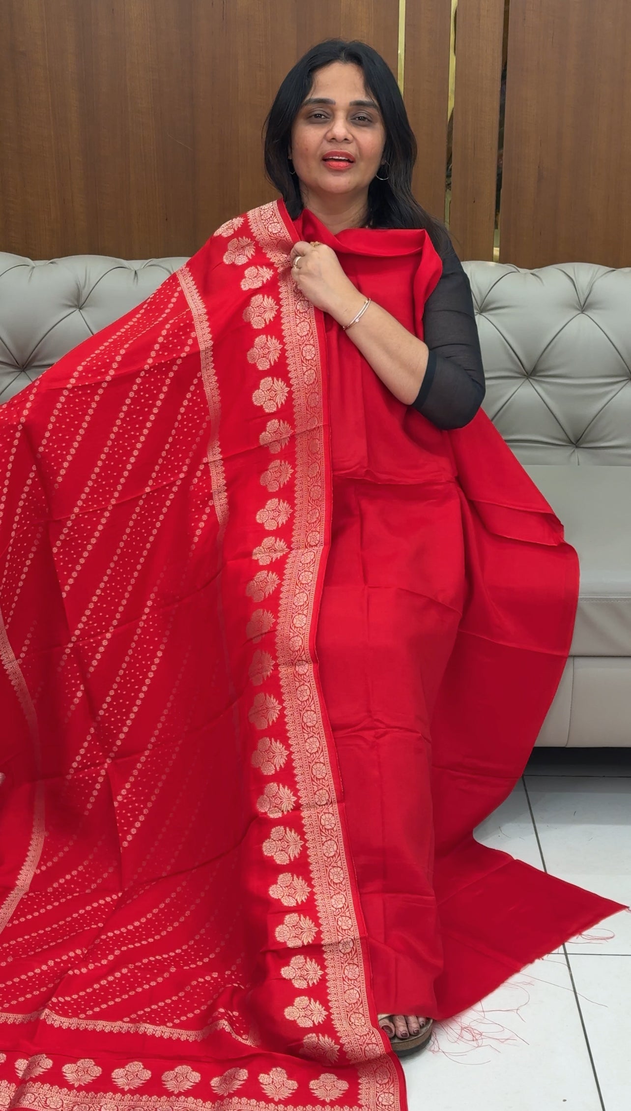 IHA'S IN-HOUSE SILK BANARASI UNSTITCHED SALWAR SUITS - IHA 30660