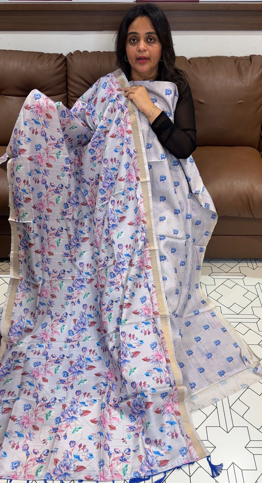SEMI TUSSUR UNSTITCHED SALWAR SUITS - IHA 26279