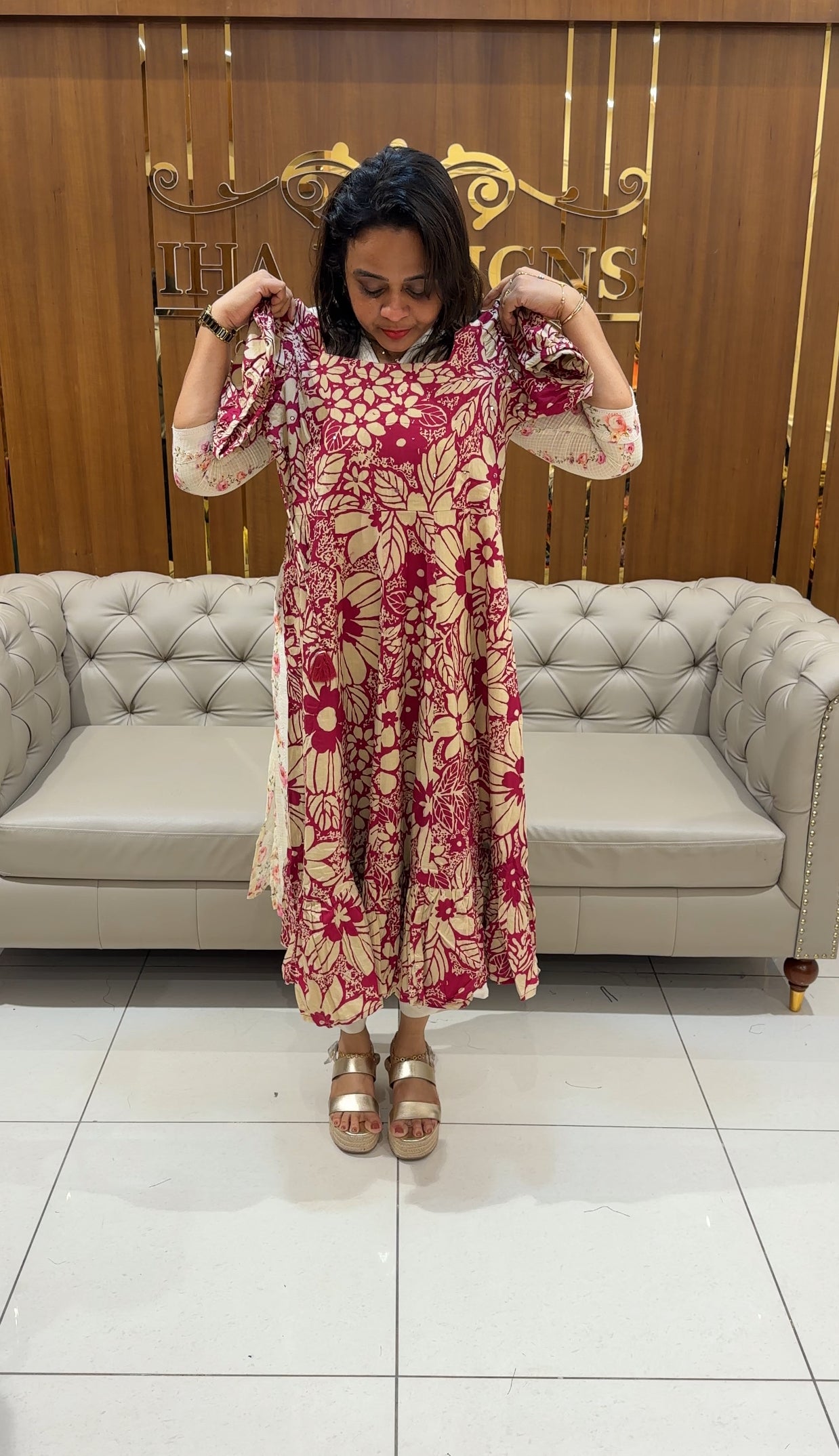 COTTON LONG FROCKS - IHA 25054