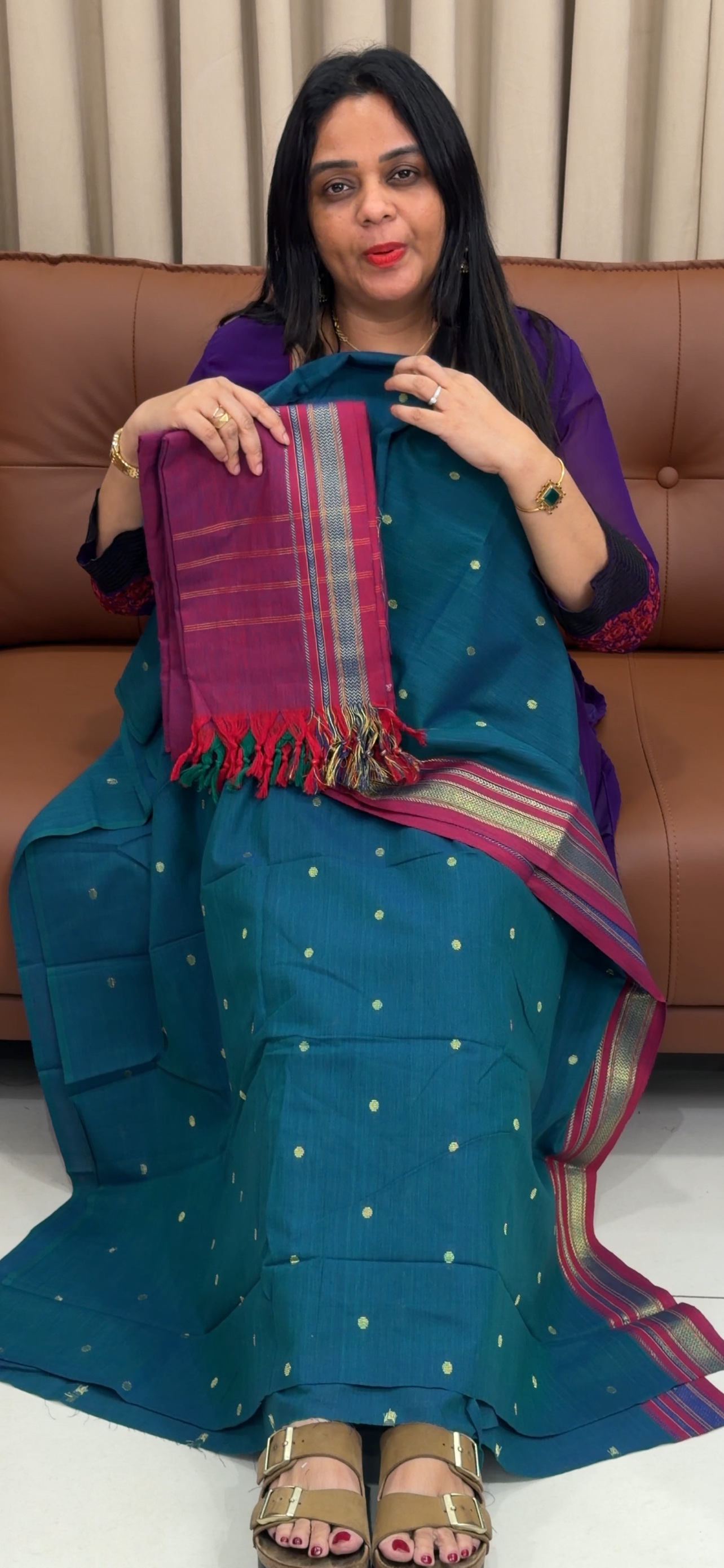COTTON UNSTITCHED SALWAR SUITS - IHA 33668