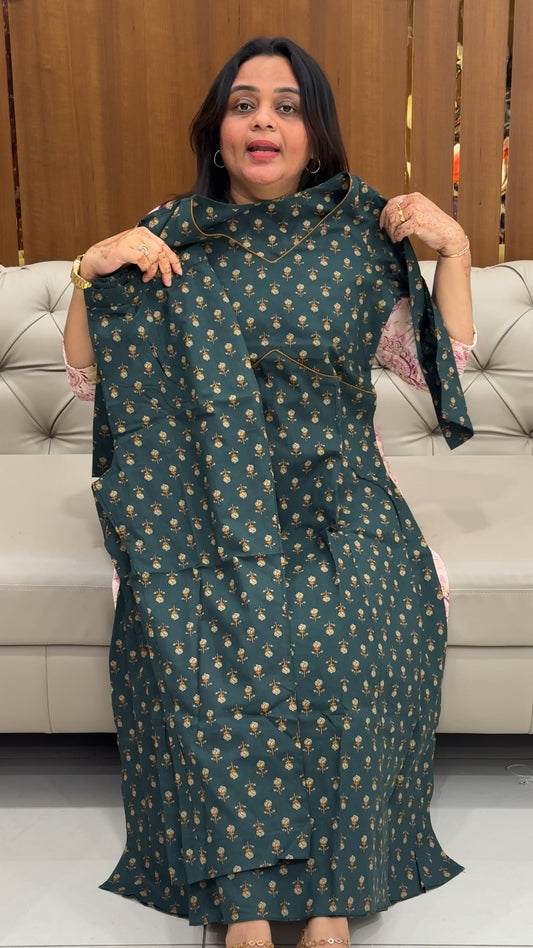 IHA'S IN-HOUSE PRINTED LONG TOP AND BOTTOM - IHA 27450