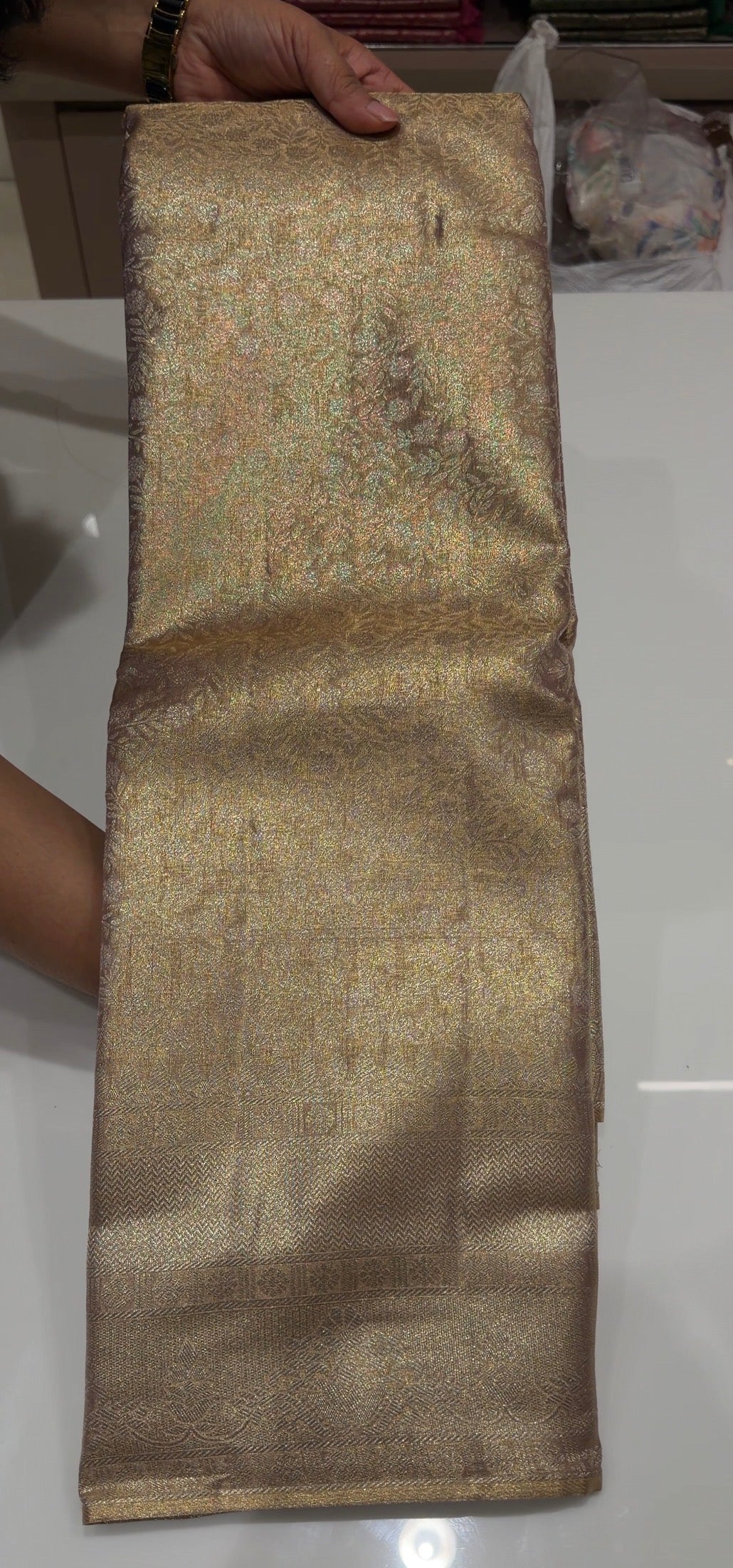 SEMI TISSUE SAREES - IHA 35821