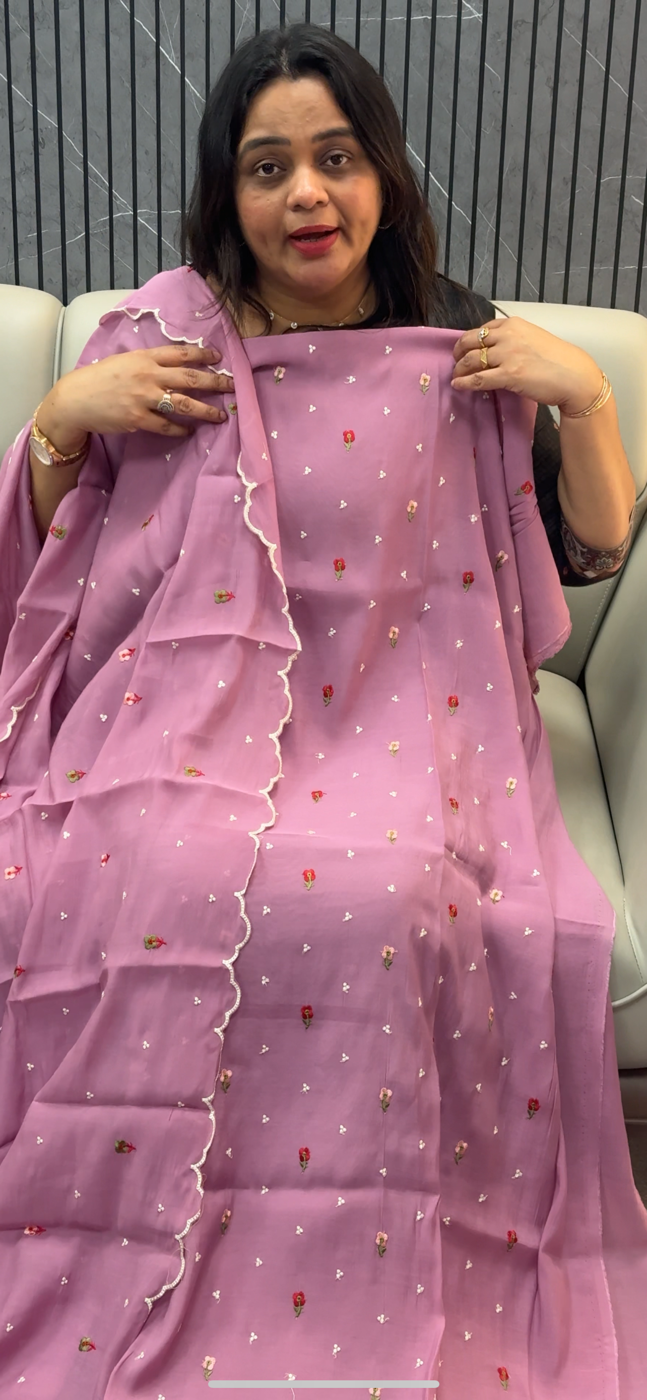 MALAI CHANDERI UNSTITCHED SALWAR SUITS - IHA 29387