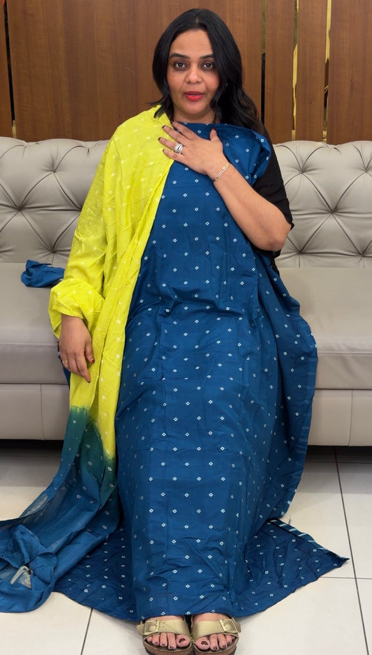 BANDHINI UNSTITCHED SALWAR SUITS - IHA 32807