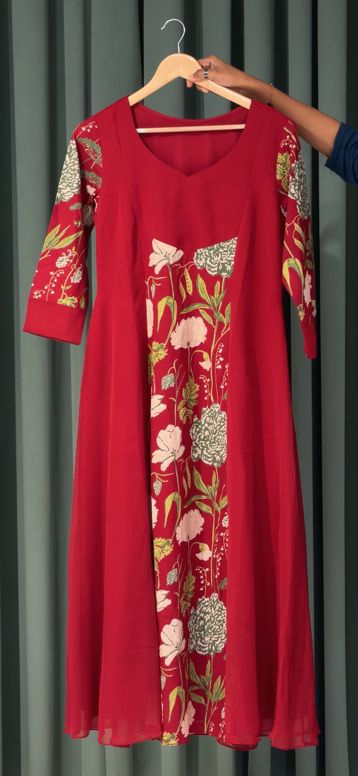 IHA'S IN-HOUSE GEORGETTE LONG TOPS - IHA 35989