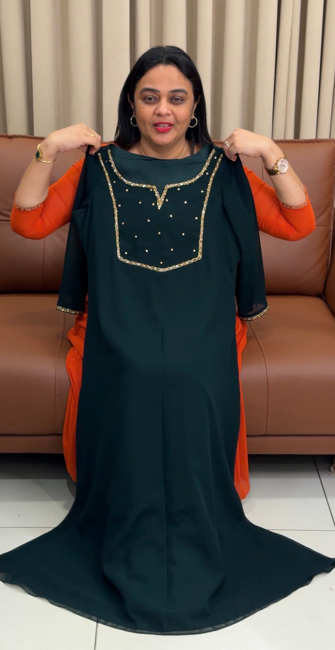 IHA'S IN-HOUSE HAND WORKED ALINE TOPS - IHA 34252
