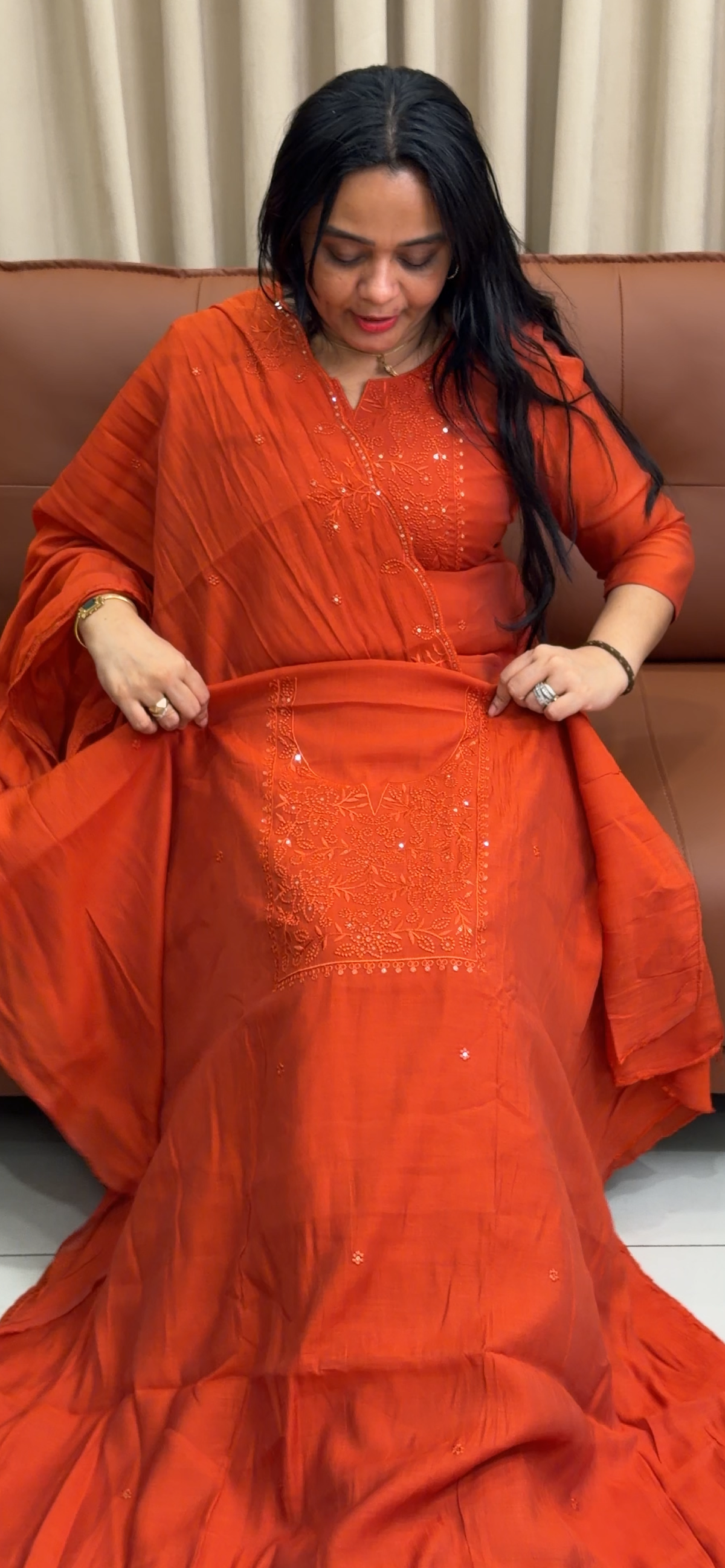RAW SILK UNSTITCHED SALWAR SUITS - IHA 35221
