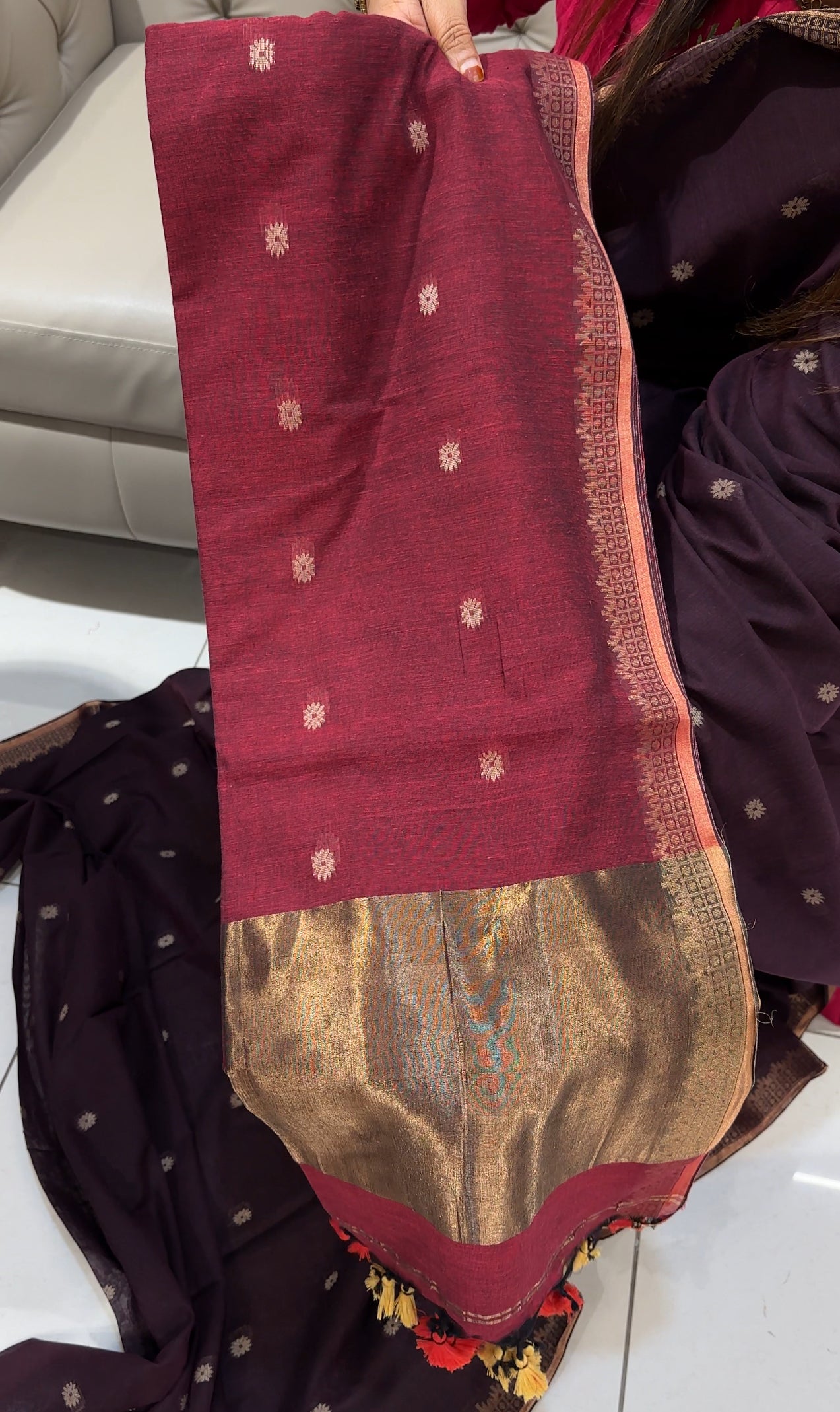 KHADDY COTTON SAREES - IHA 25154