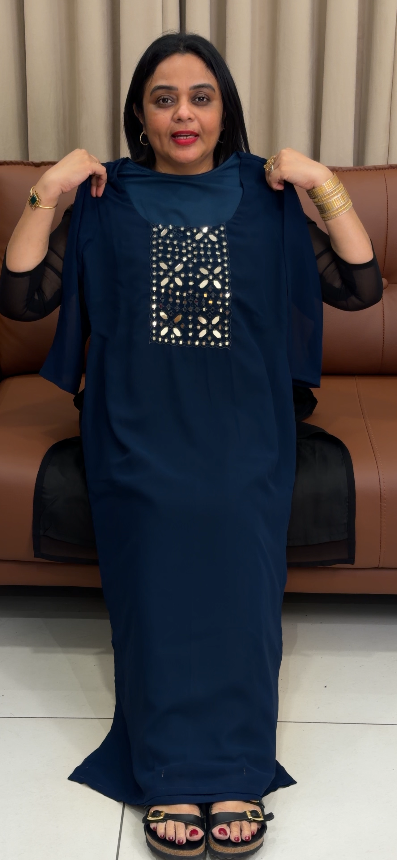 IHA'S IN-HOUSE LONG SLITTED TOPS - IHA 34029