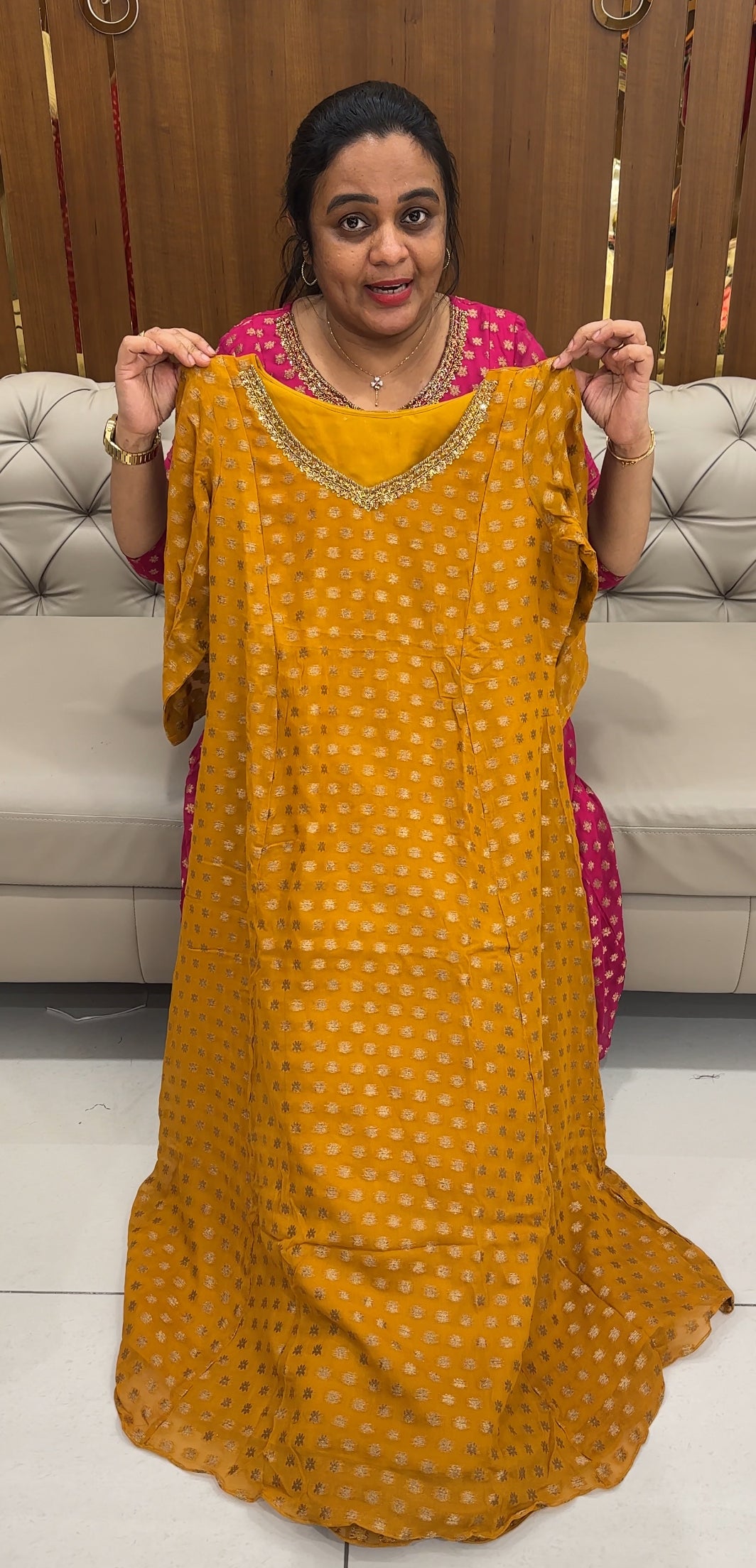 IHA'S IN-HOUSE GEORGETTE ALINE TOPS - IHA 26741