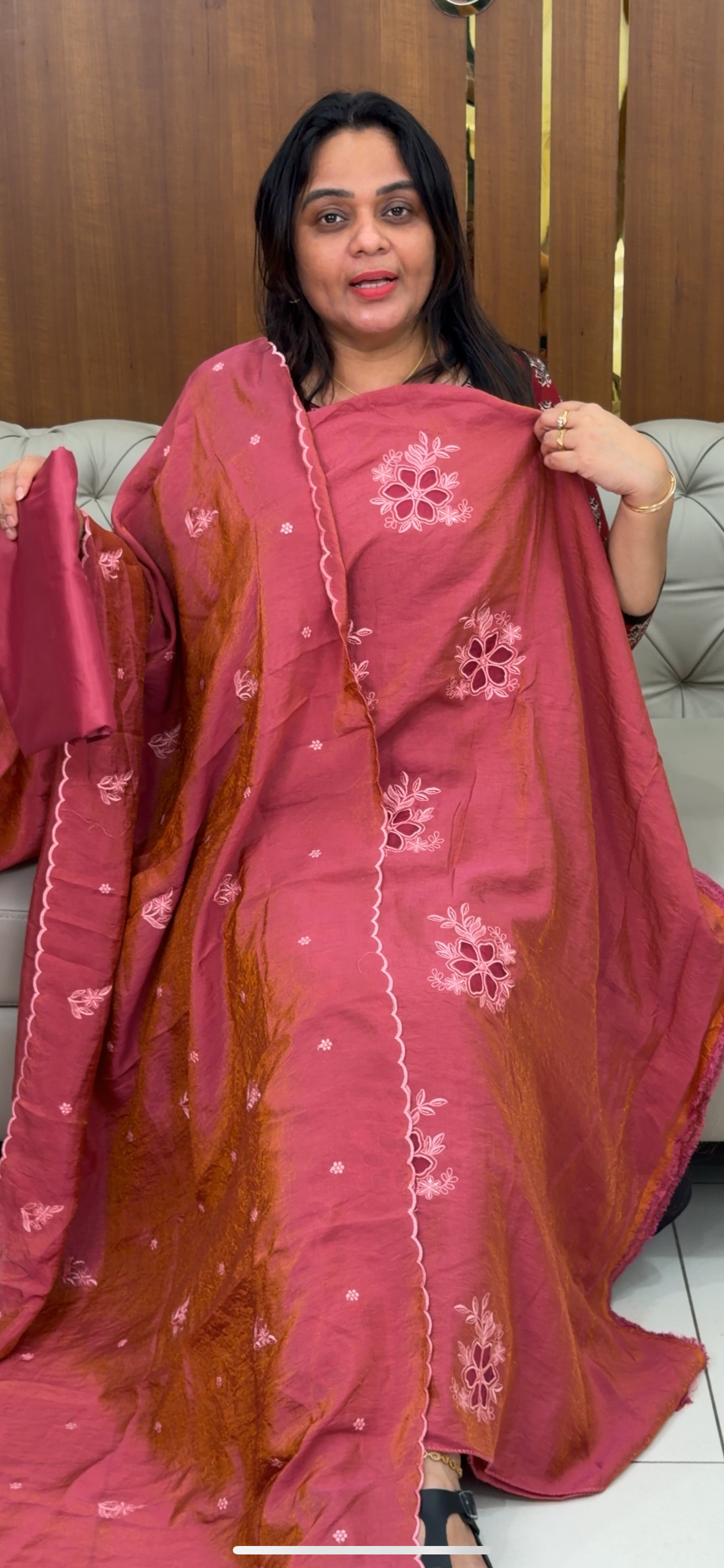 SEMI RAW SILK UNSTITCHED SALWAR SUITS - IHA 29014