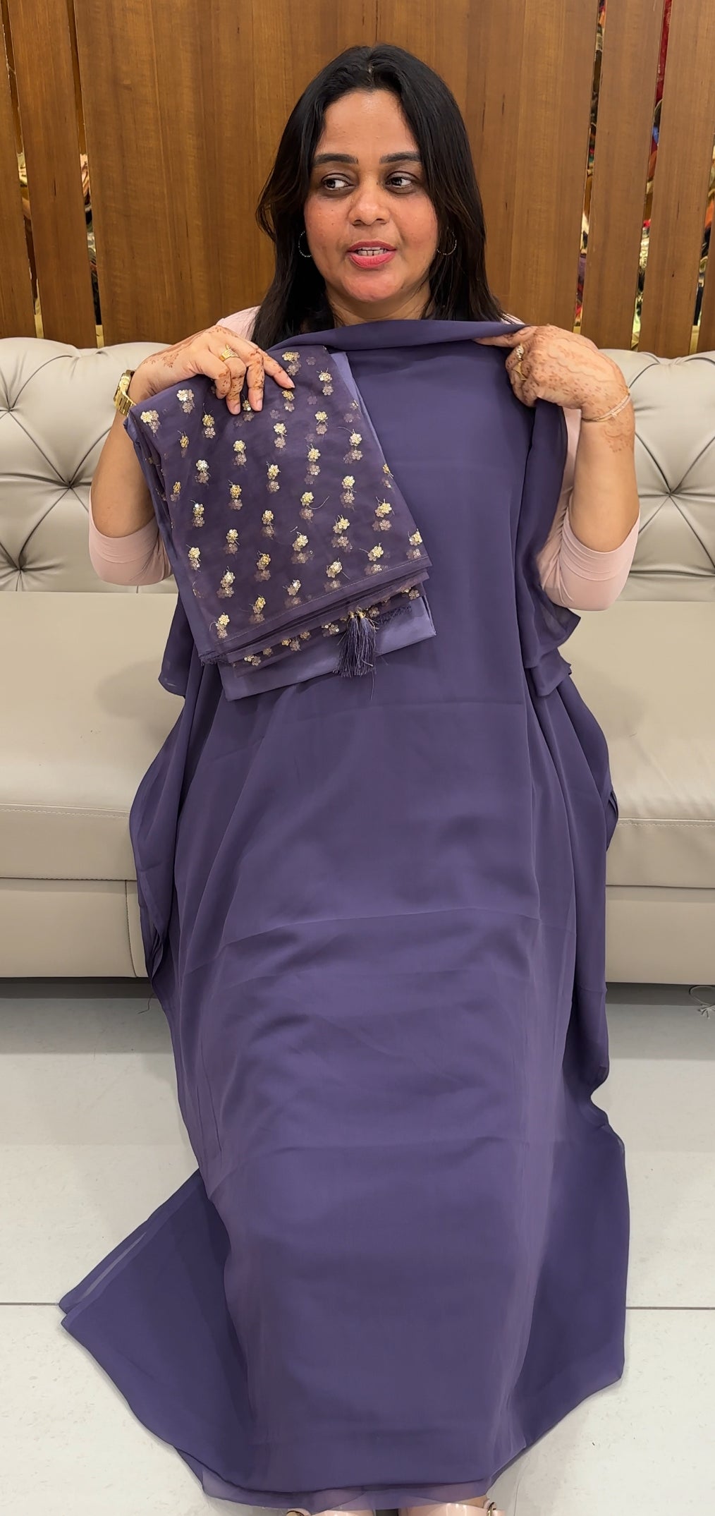 GEORGETTE UNSTITCHED SALWAR SUITS - IHA 27472