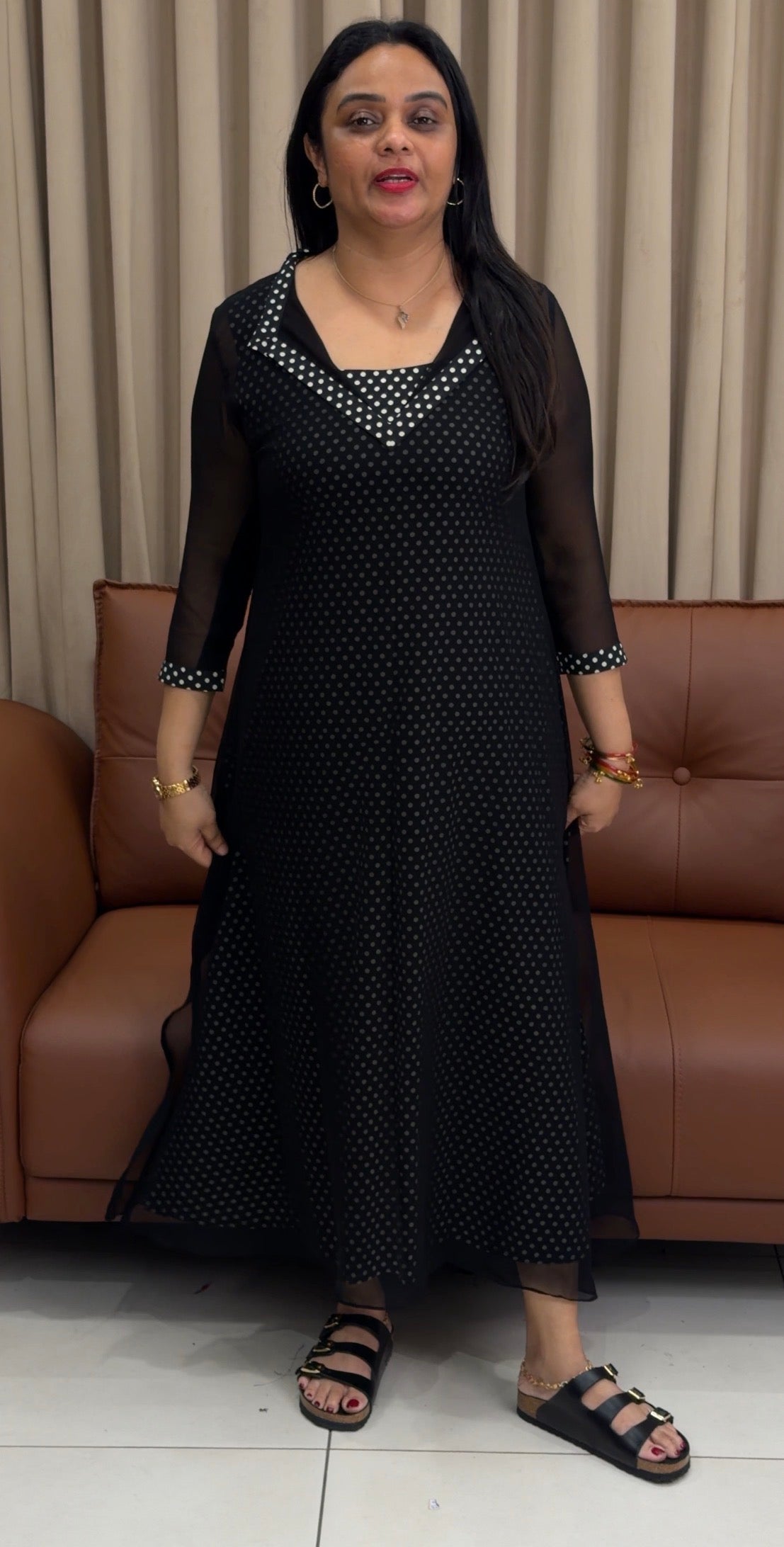 IHA'S IN-HOUSE PRINTED  COTTON TUNIC TOPS - IHA 33906